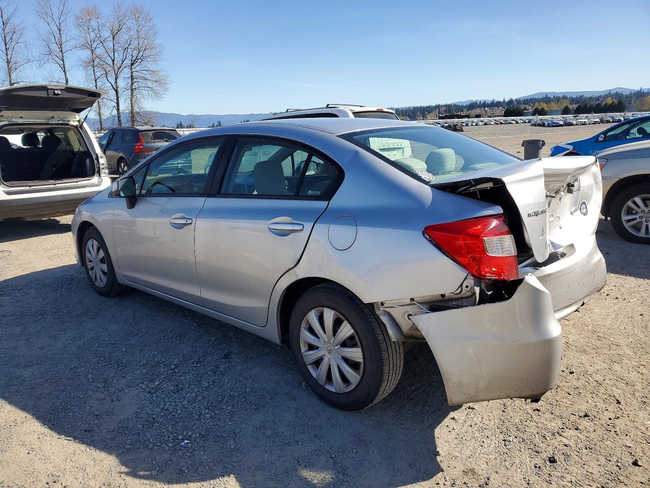 2012 Honda Civic Lx Silver vin: 19XFB2F52CE337137