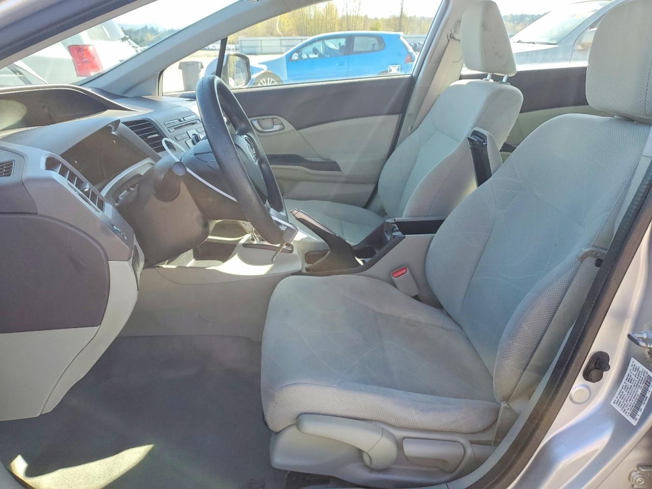 2012 Honda Civic Lx Silver vin: 19XFB2F52CE337137