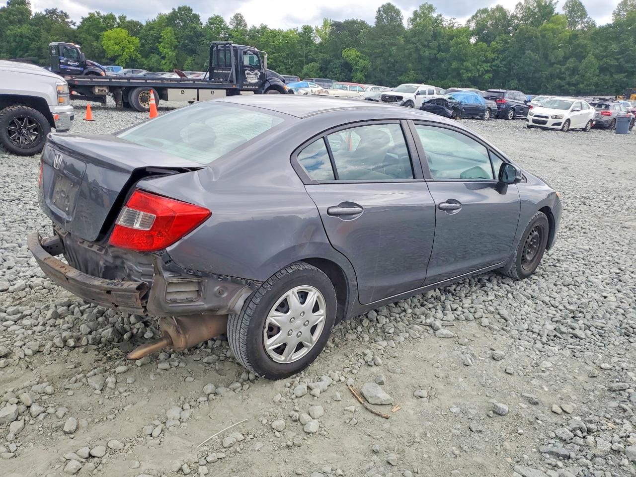2012 Honda Civic Lx Серый vin: 19XFB2F52CE339339