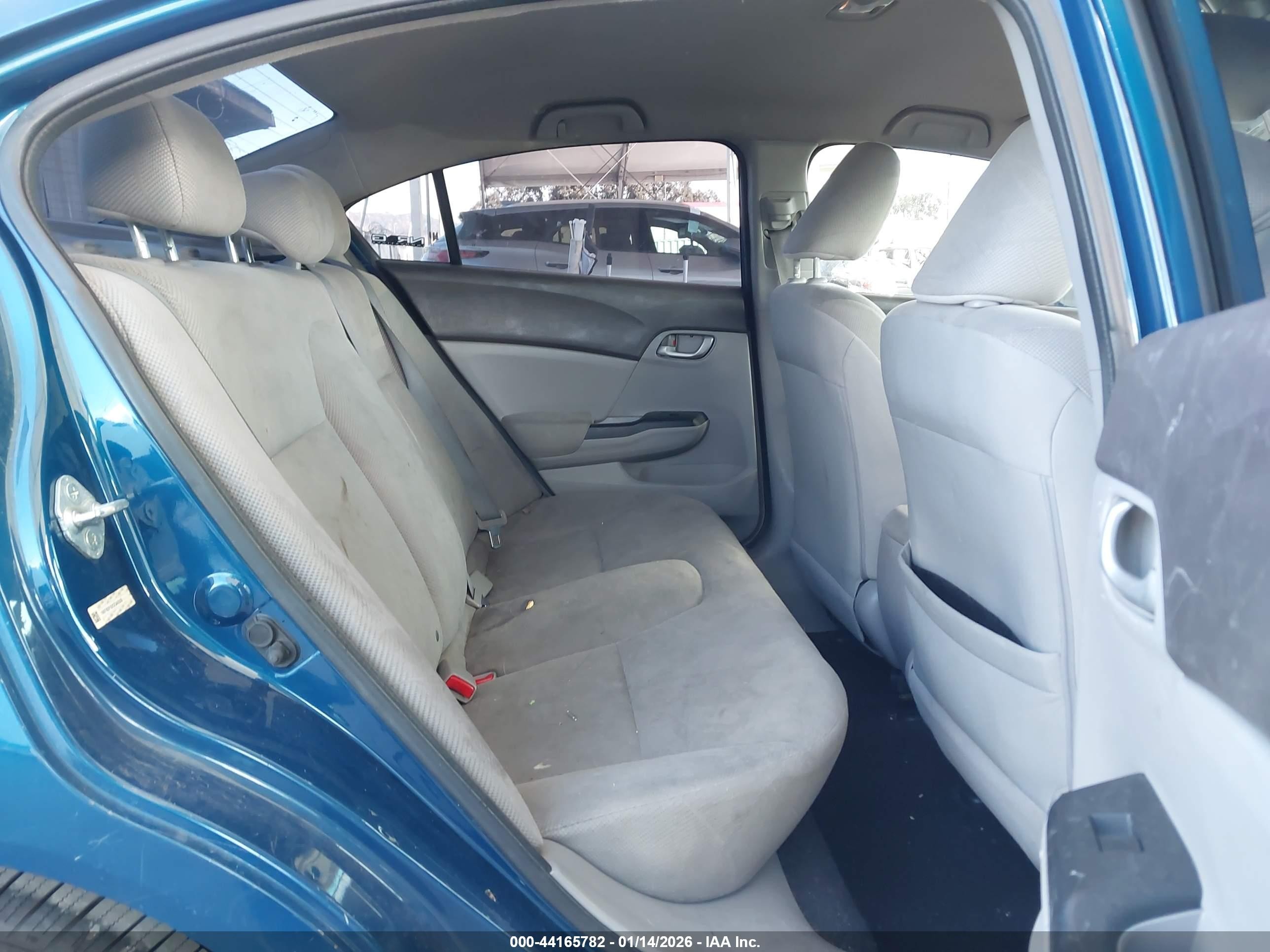 2012 Honda Civic Lx Blue vin: 19XFB2F52CE345528