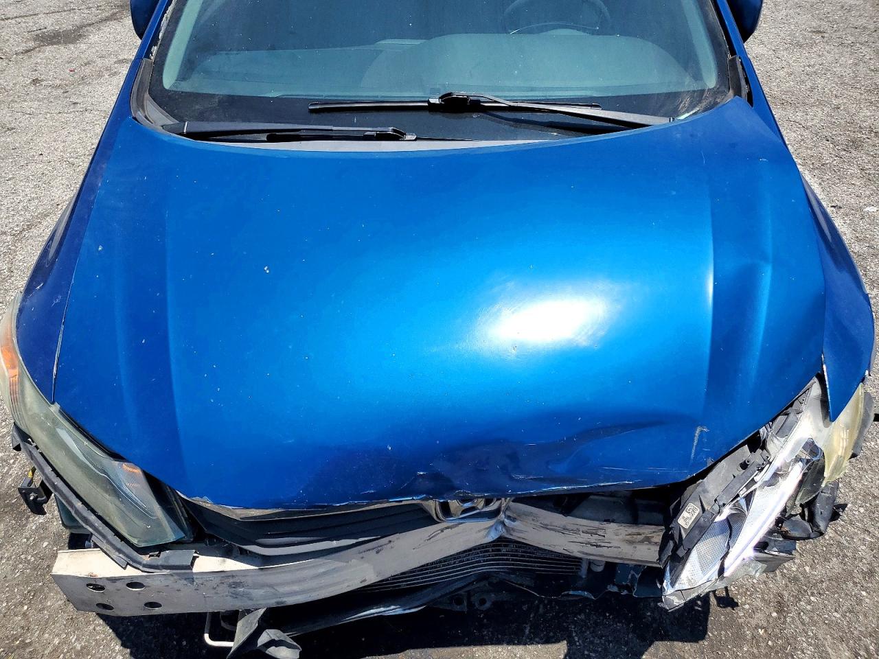 2012 Honda Civic Lx Blue vin: 19XFB2F52CE351877