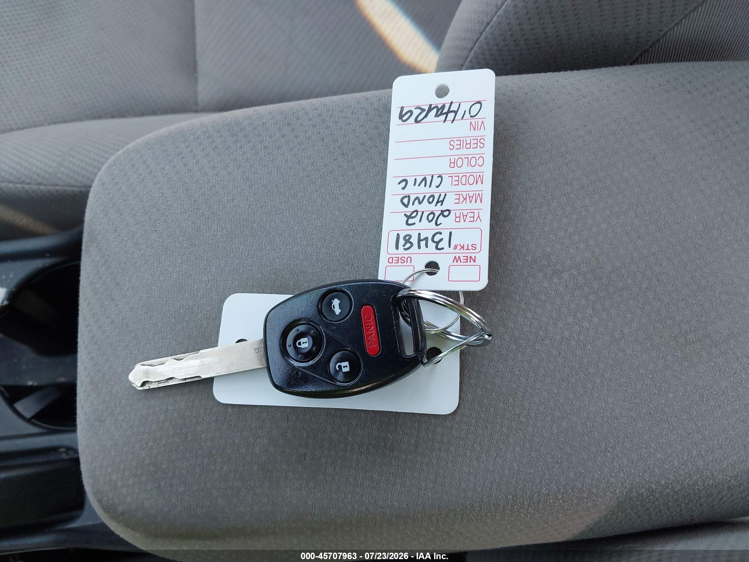 2012 Honda Civic Lx Серый vin: 19XFB2F52CE361843