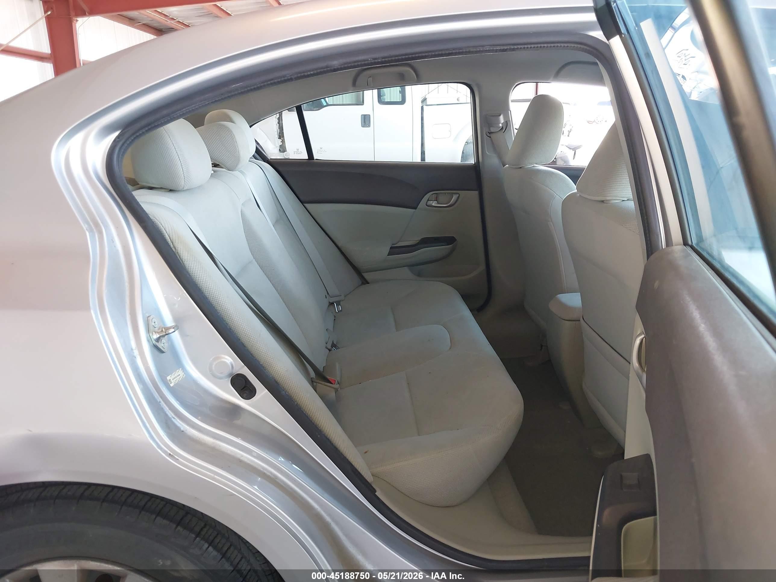 2012 Honda Civic Lx Gray vin: 19XFB2F52CE364368