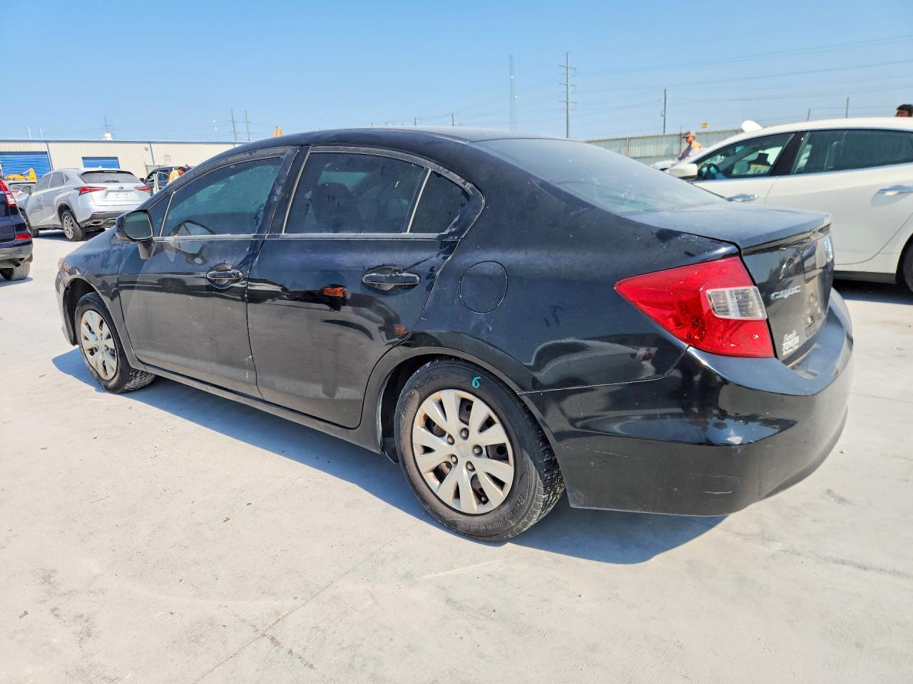 2012 Honda Civic Lx Черный vin: 19XFB2F52CE369828