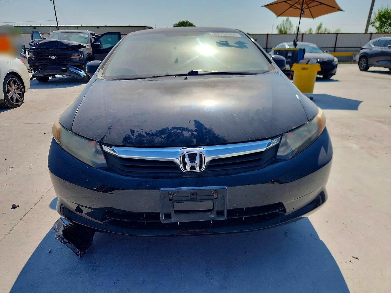 2012 Honda Civic Lx Черный vin: 19XFB2F52CE369828