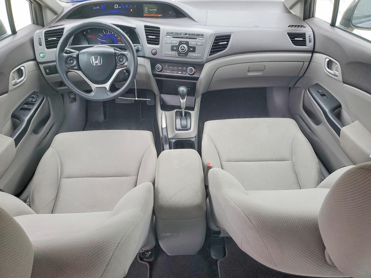 2012 Honda Civic Lx Gray vin: 19XFB2F52CE372437