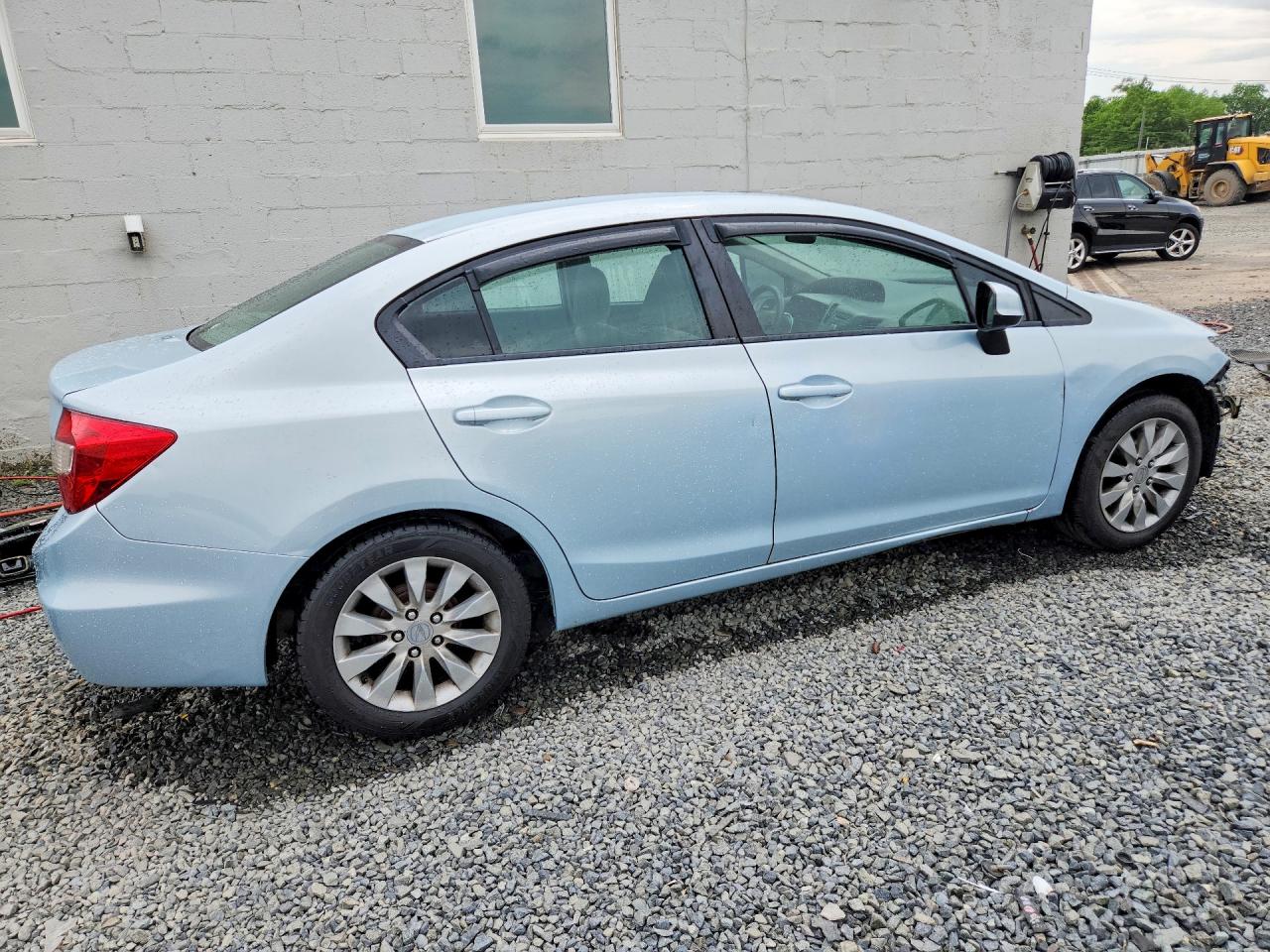 2012 Honda Civic Lx Blue vin: 19XFB2F52CE374639
