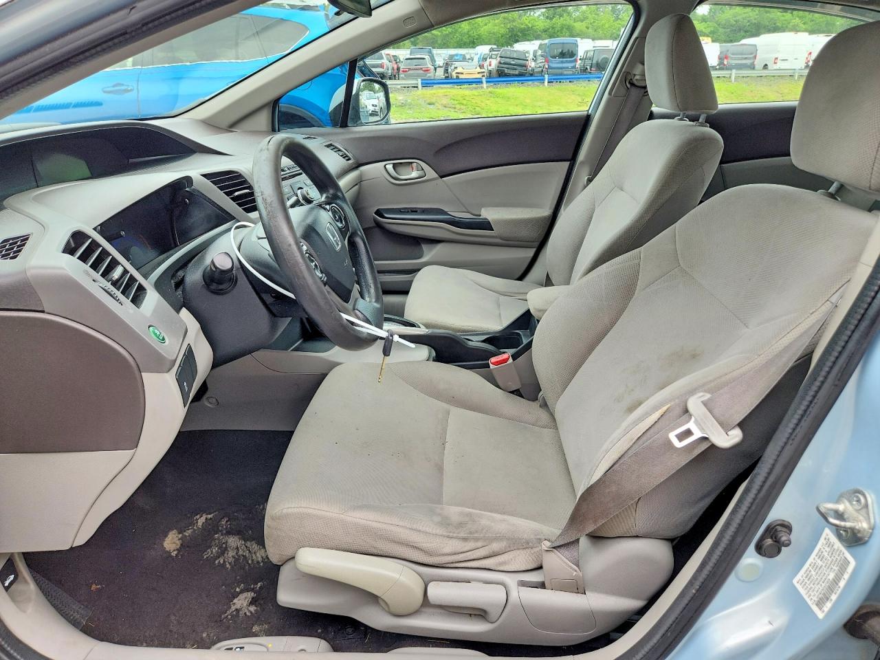 2012 Honda Civic Lx Blue vin: 19XFB2F52CE374639