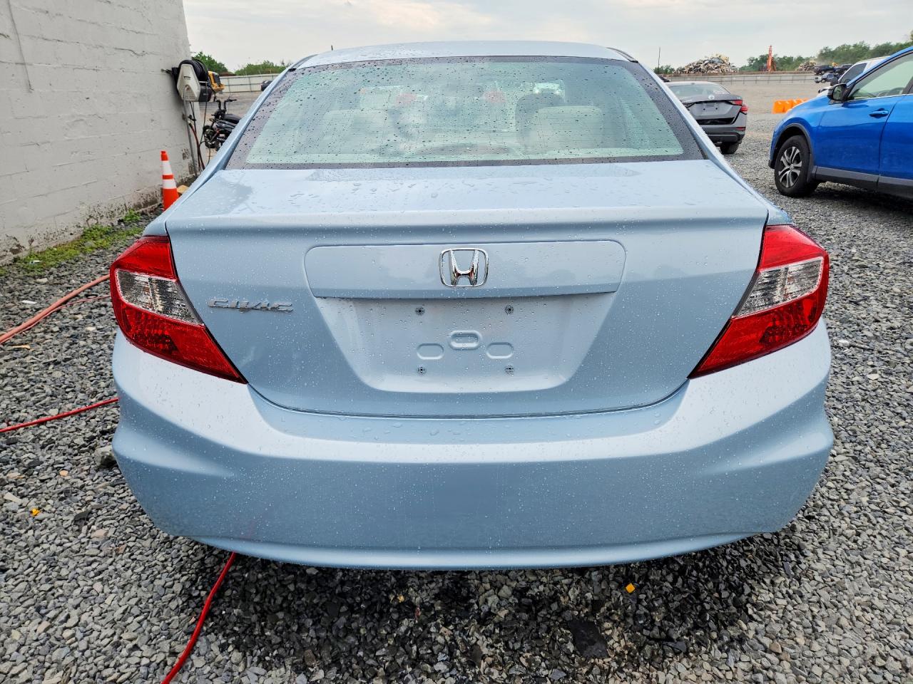 2012 Honda Civic Lx Blue vin: 19XFB2F52CE374639