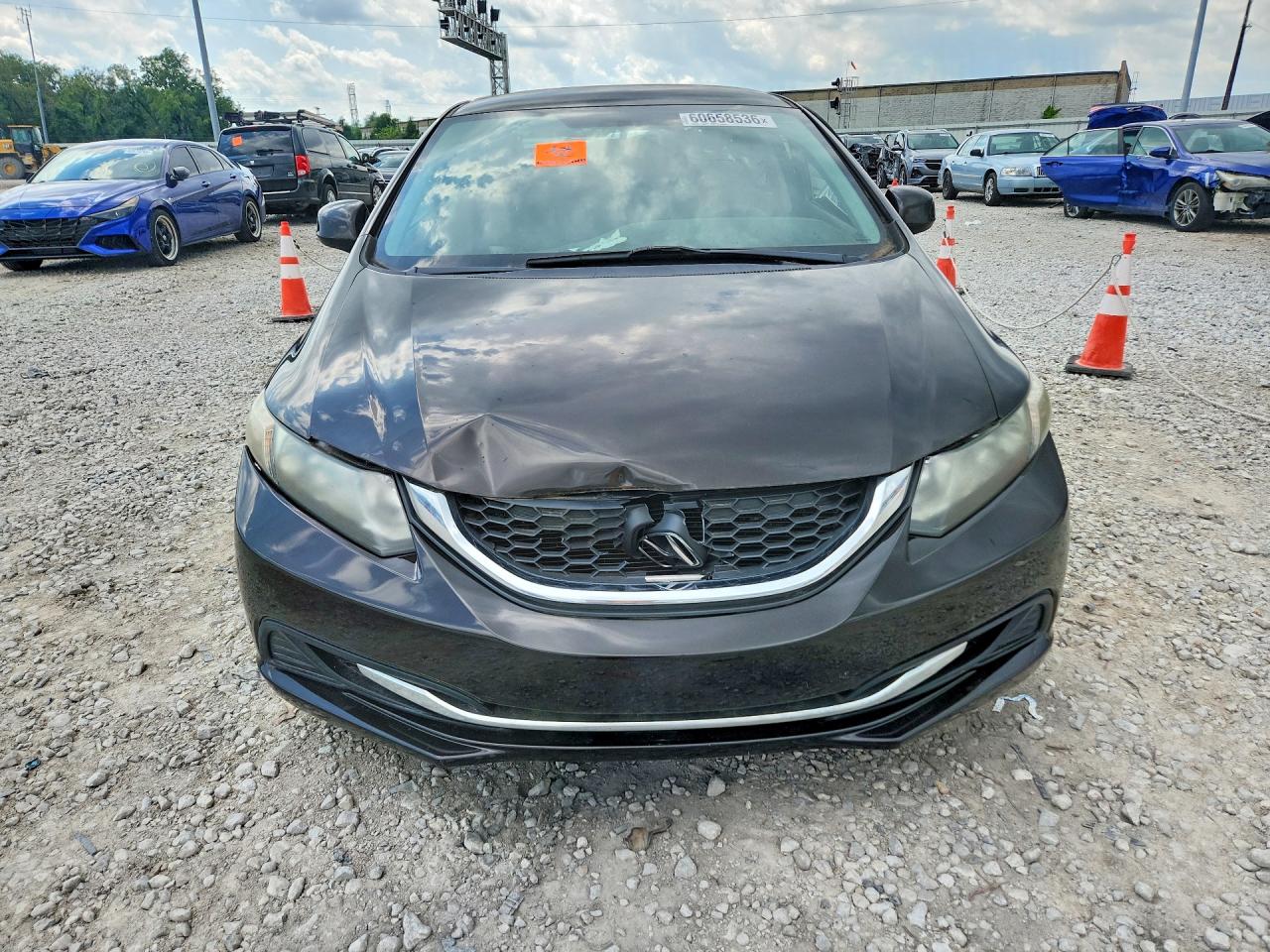 2013 Honda Civic Lx Black vin: 19XFB2F52DE015440