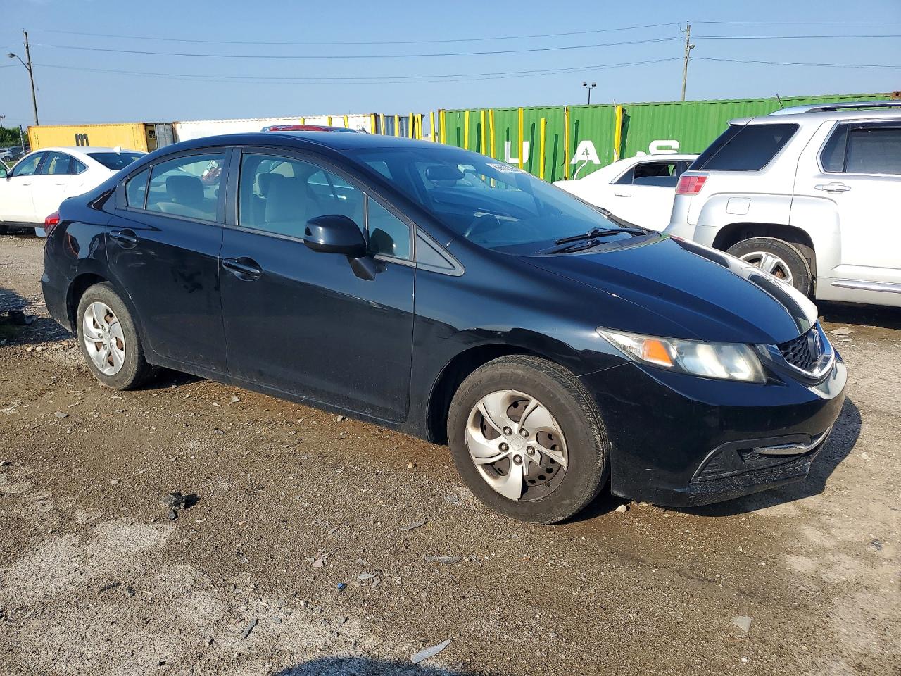 2013 Honda Civic Lx Черный vin: 19XFB2F52DE023859