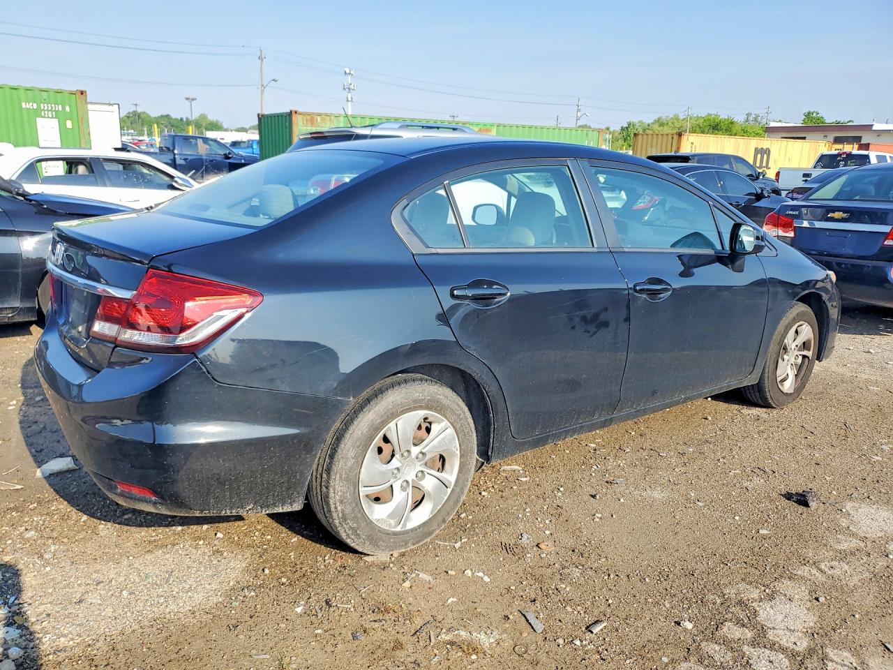 2013 Honda Civic Lx Черный vin: 19XFB2F52DE023859