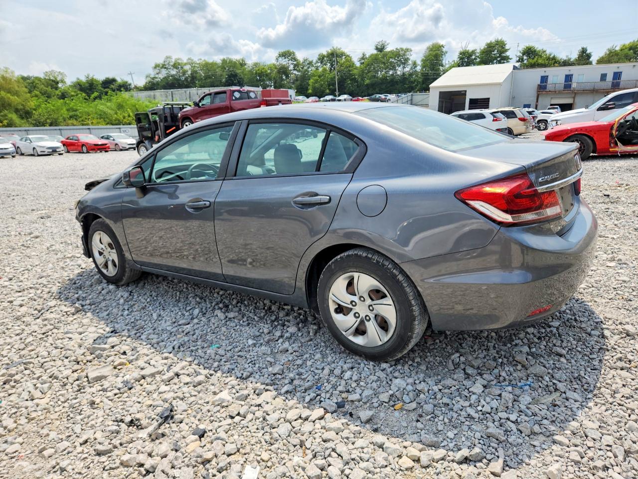 2013 Honda Civc Gray vin: 19XFB2F52DE041455