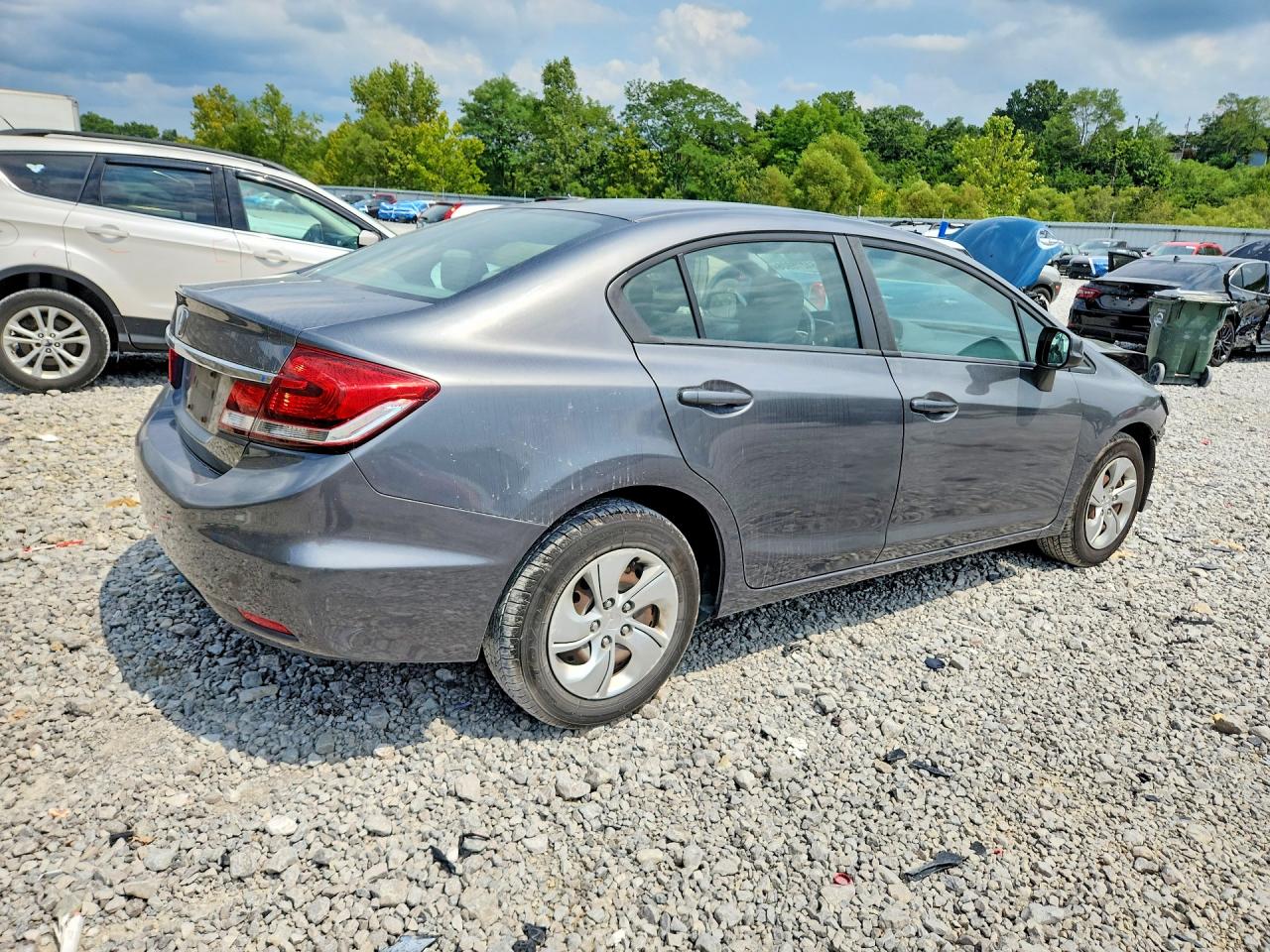 2013 Honda Civc Gray vin: 19XFB2F52DE041455