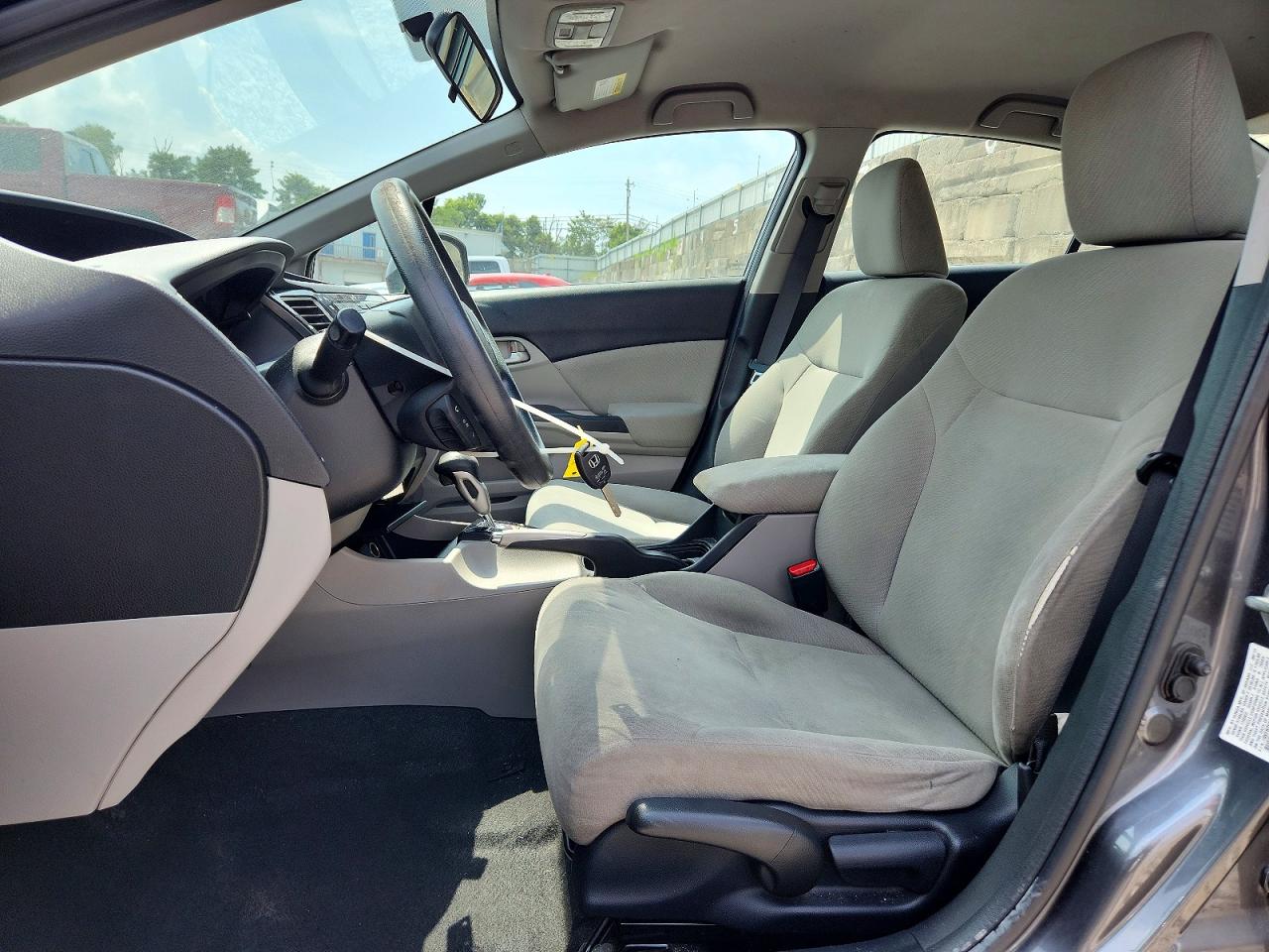 2013 Honda Civc Gray vin: 19XFB2F52DE041455