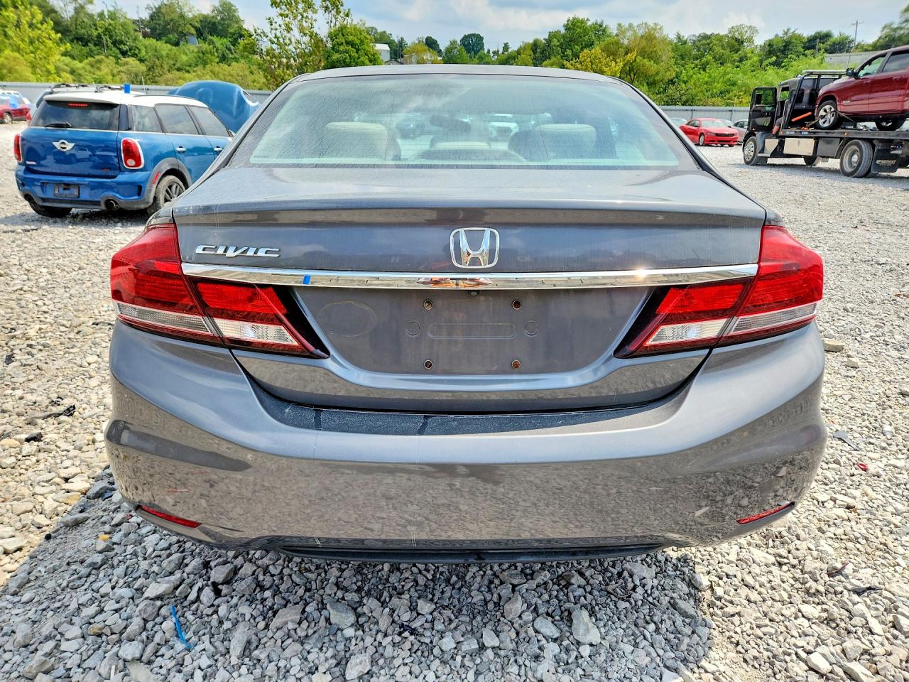2013 Honda Civc Gray vin: 19XFB2F52DE041455
