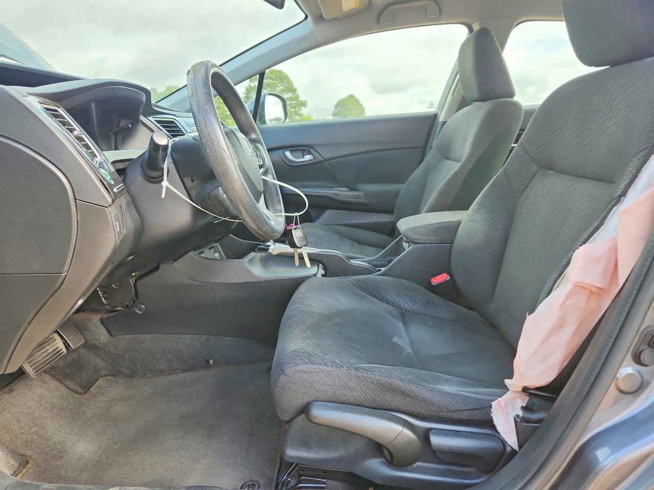 2013 Honda Civic Lx Gray vin: 19XFB2F52DE043805