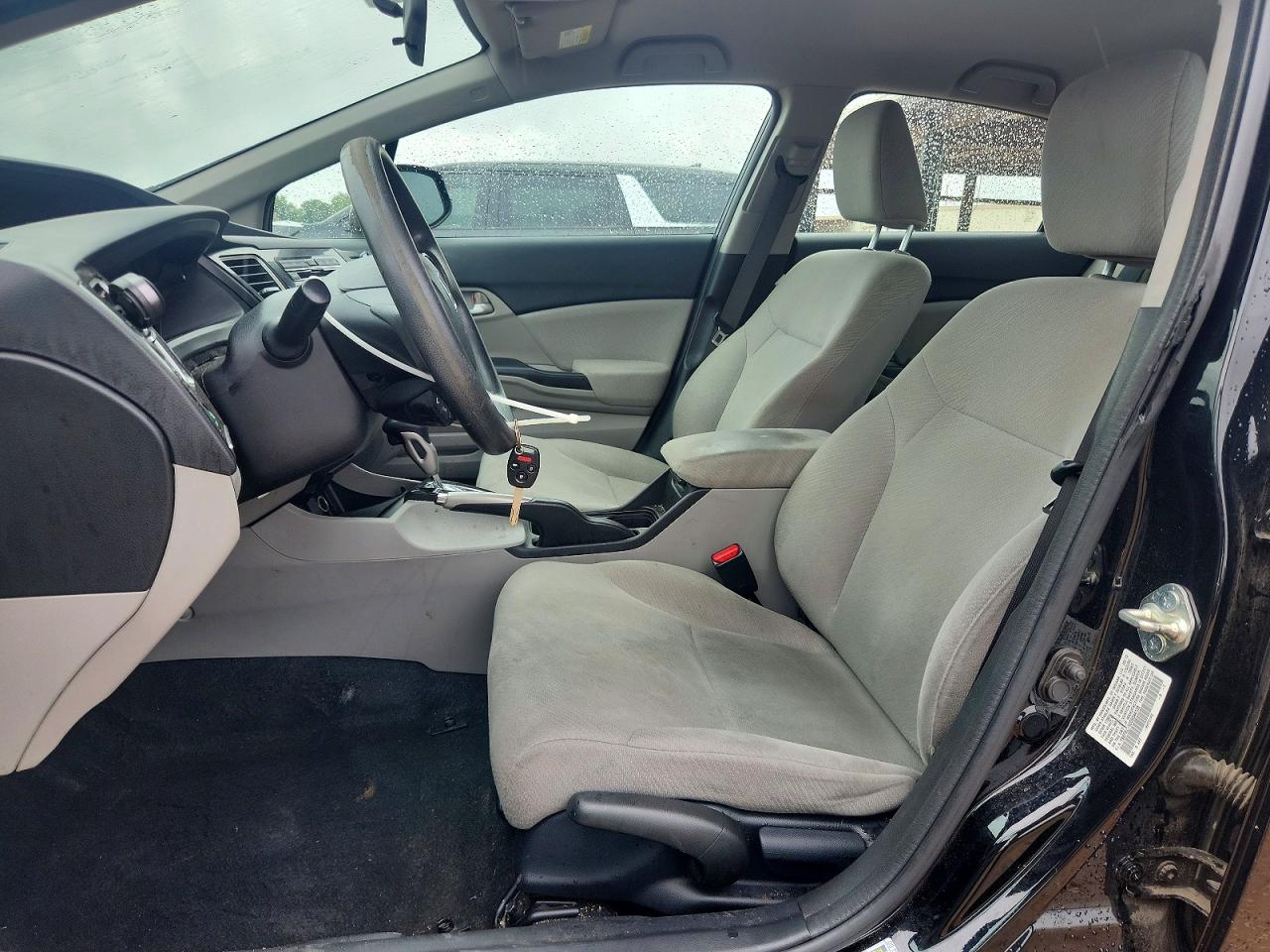 2013 Honda Civic Lx Black vin: 19XFB2F52DE044128