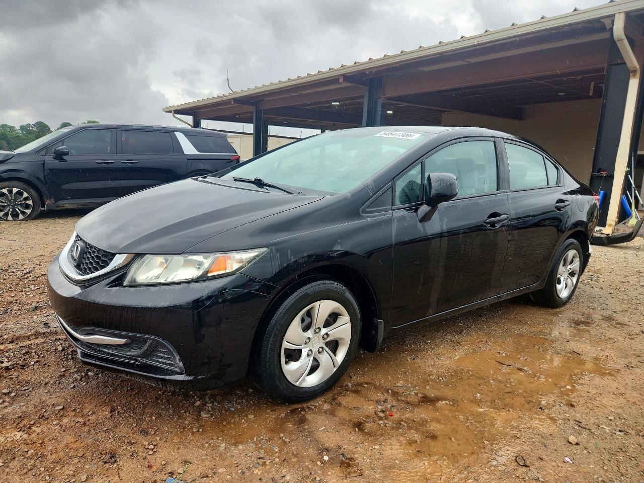 2013 Honda Civic Lx Black vin: 19XFB2F52DE044128