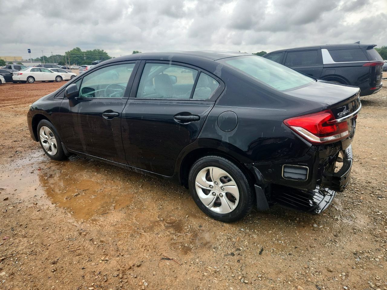 2013 Honda Civic Lx Black vin: 19XFB2F52DE044128