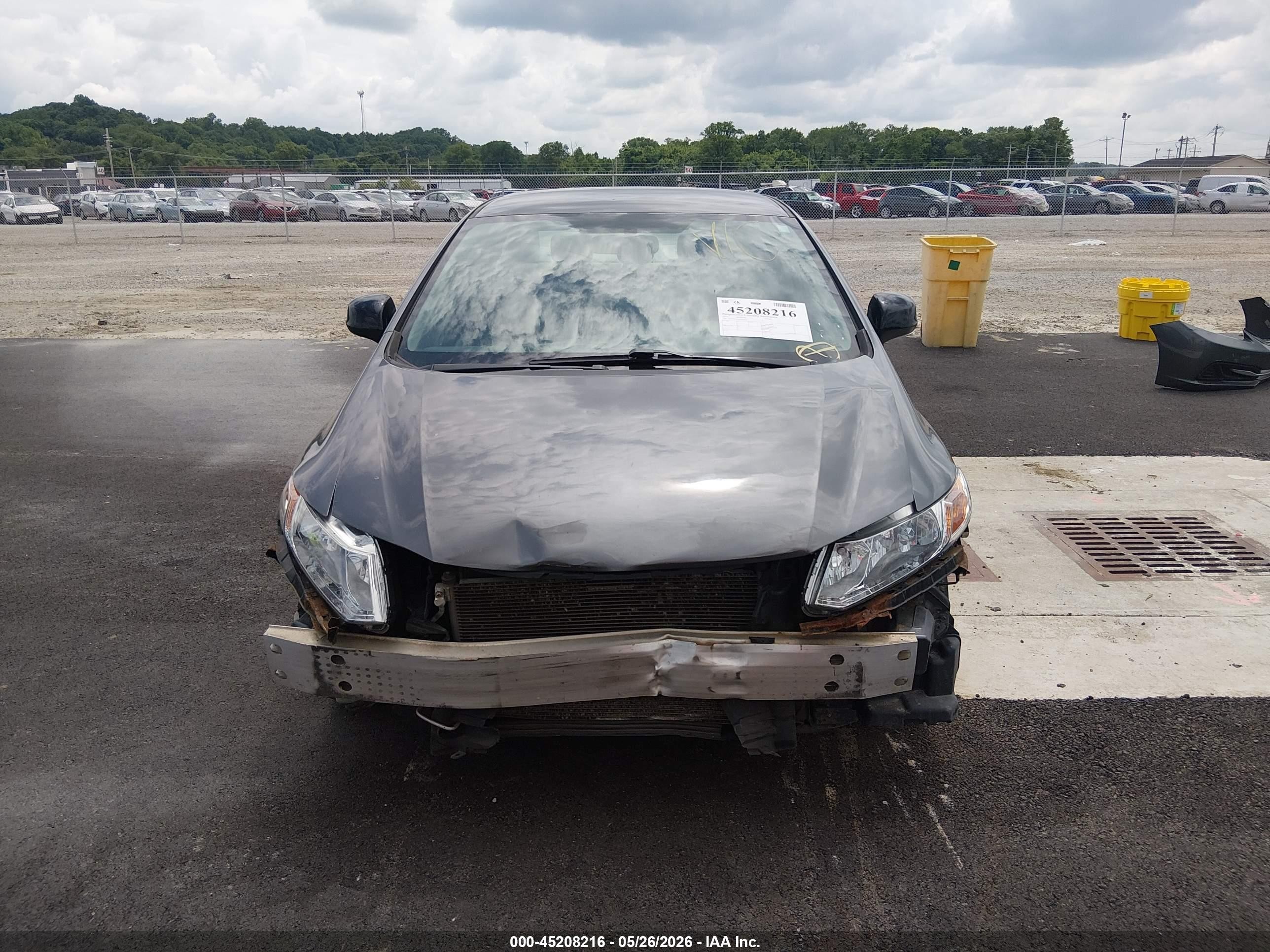 2013 Honda Civic Lx Серый vin: 19XFB2F52DE045523
