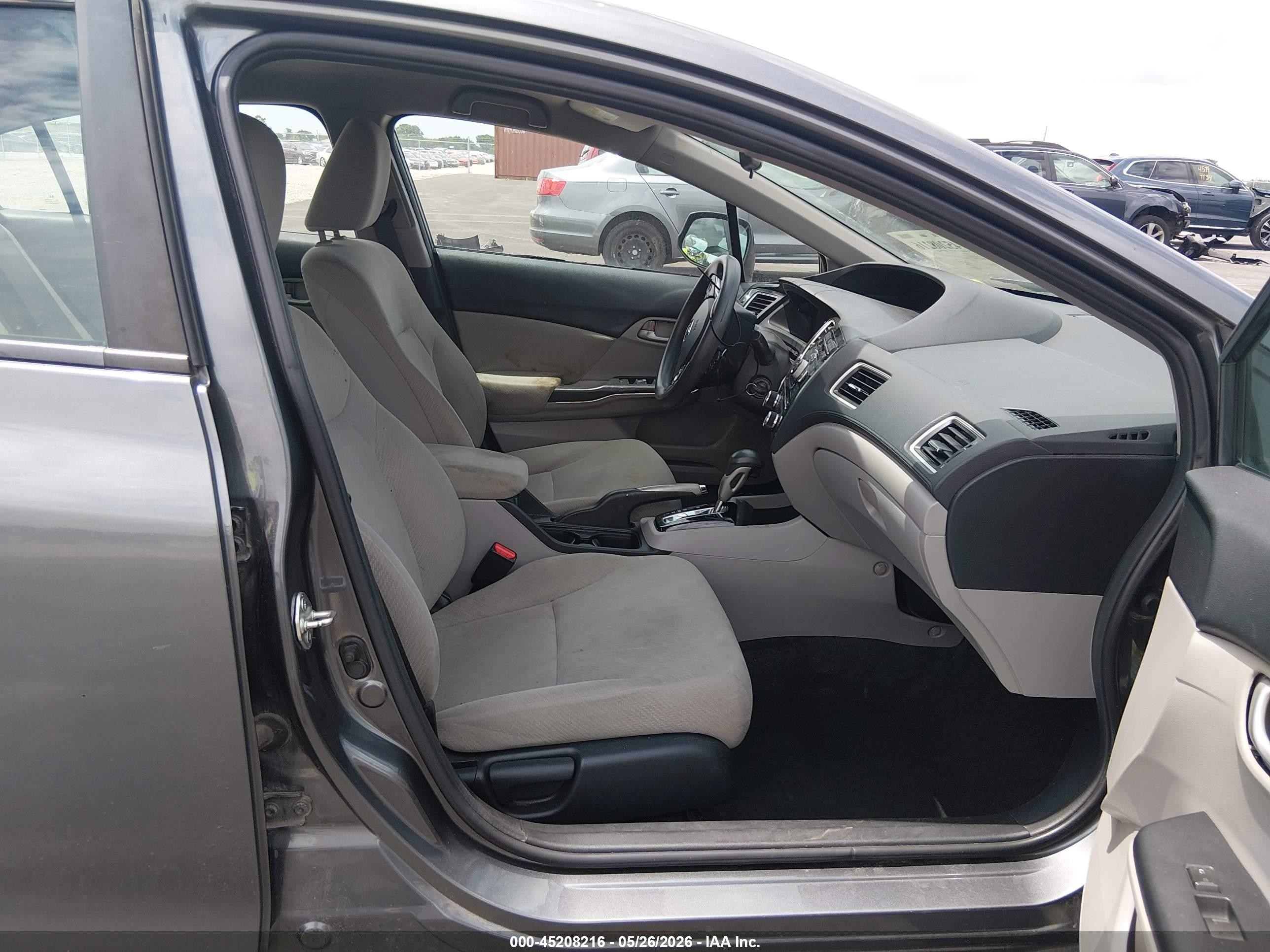 2013 Honda Civic Lx Серый vin: 19XFB2F52DE045523