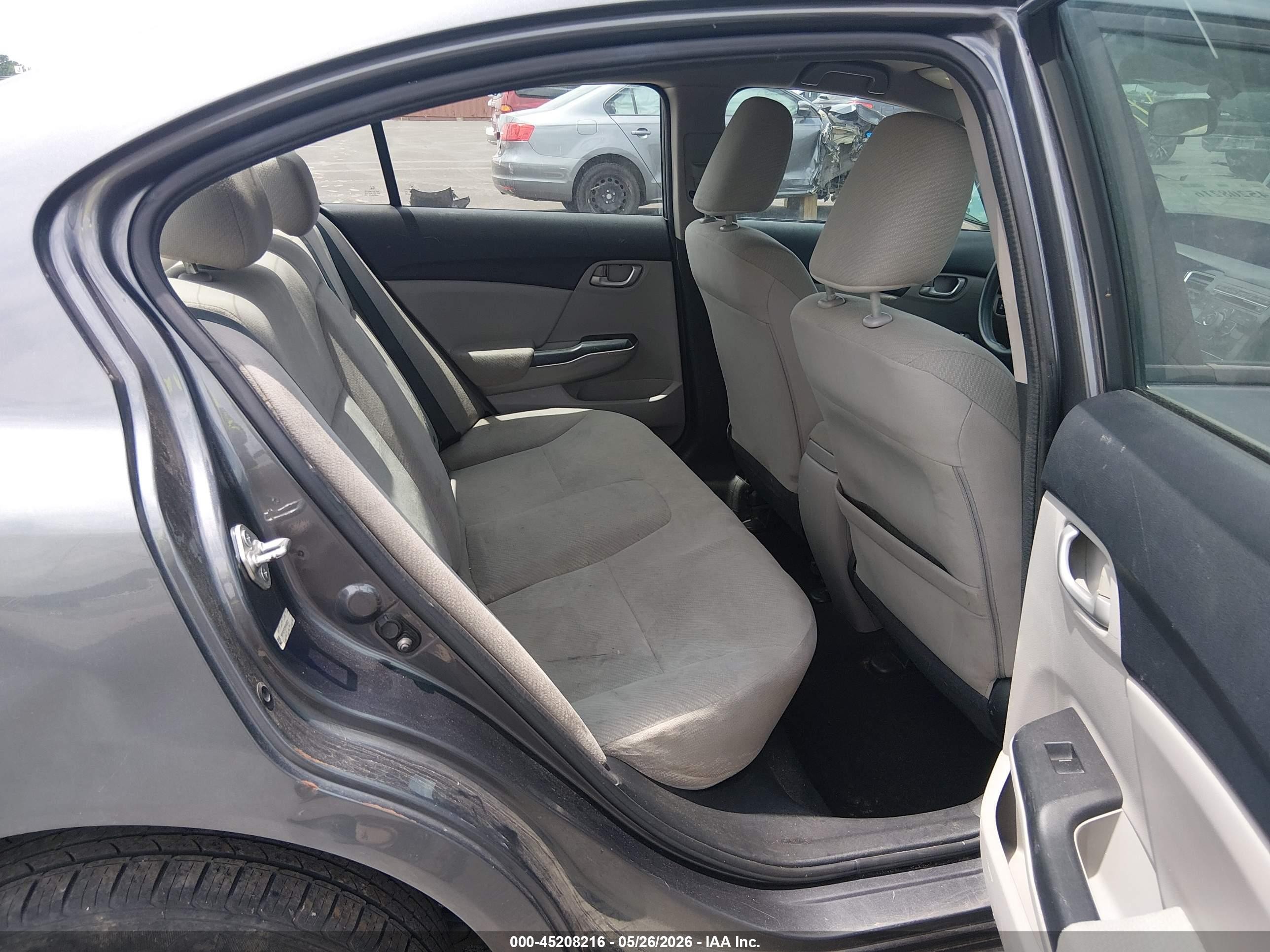 2013 Honda Civic Lx Серый vin: 19XFB2F52DE045523