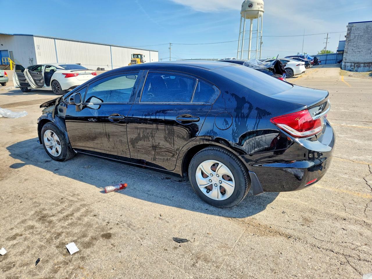 2013 Honda Civic Lx Black vin: 19XFB2F52DE051693