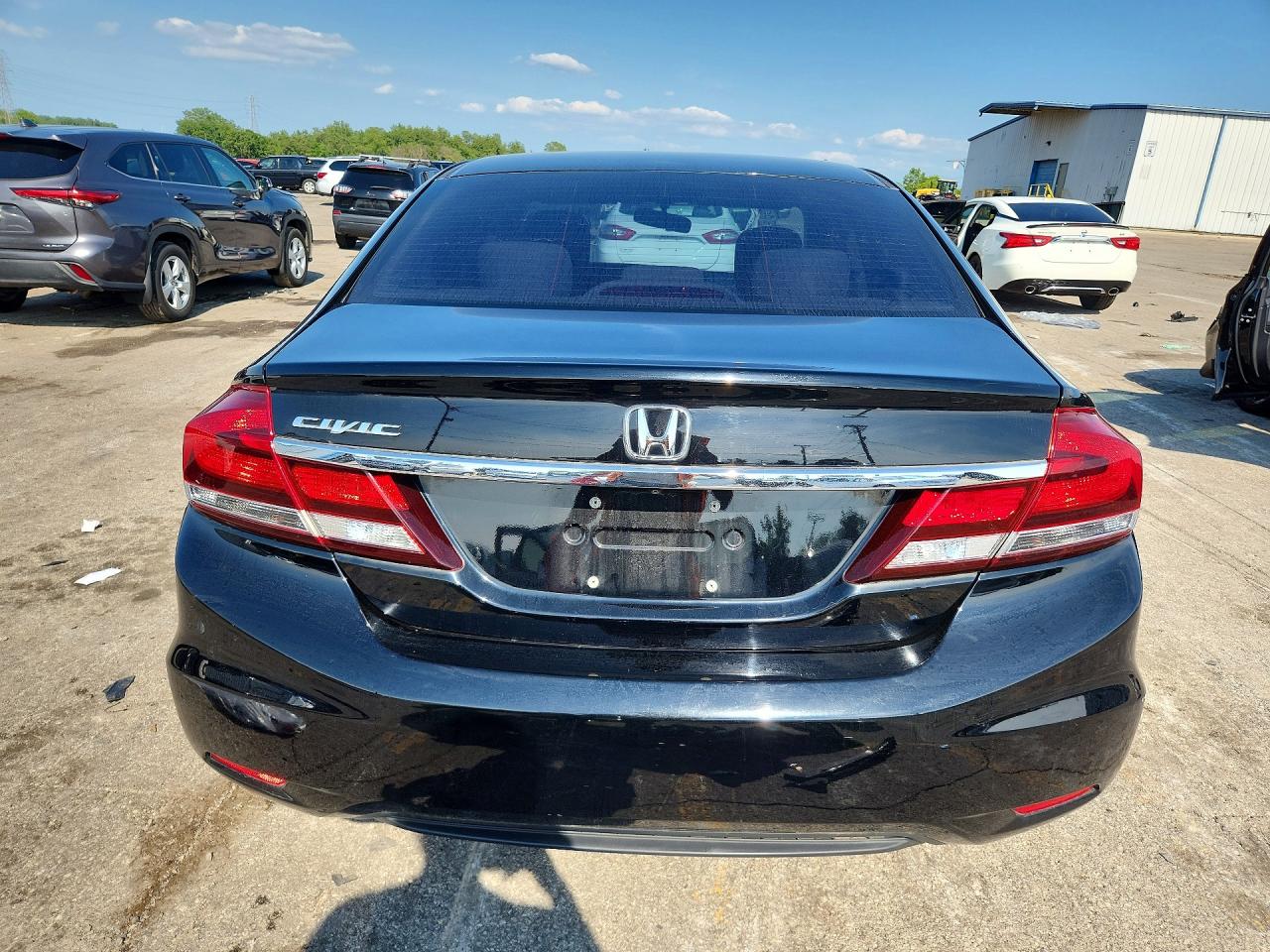 2013 Honda Civic Lx Black vin: 19XFB2F52DE051693