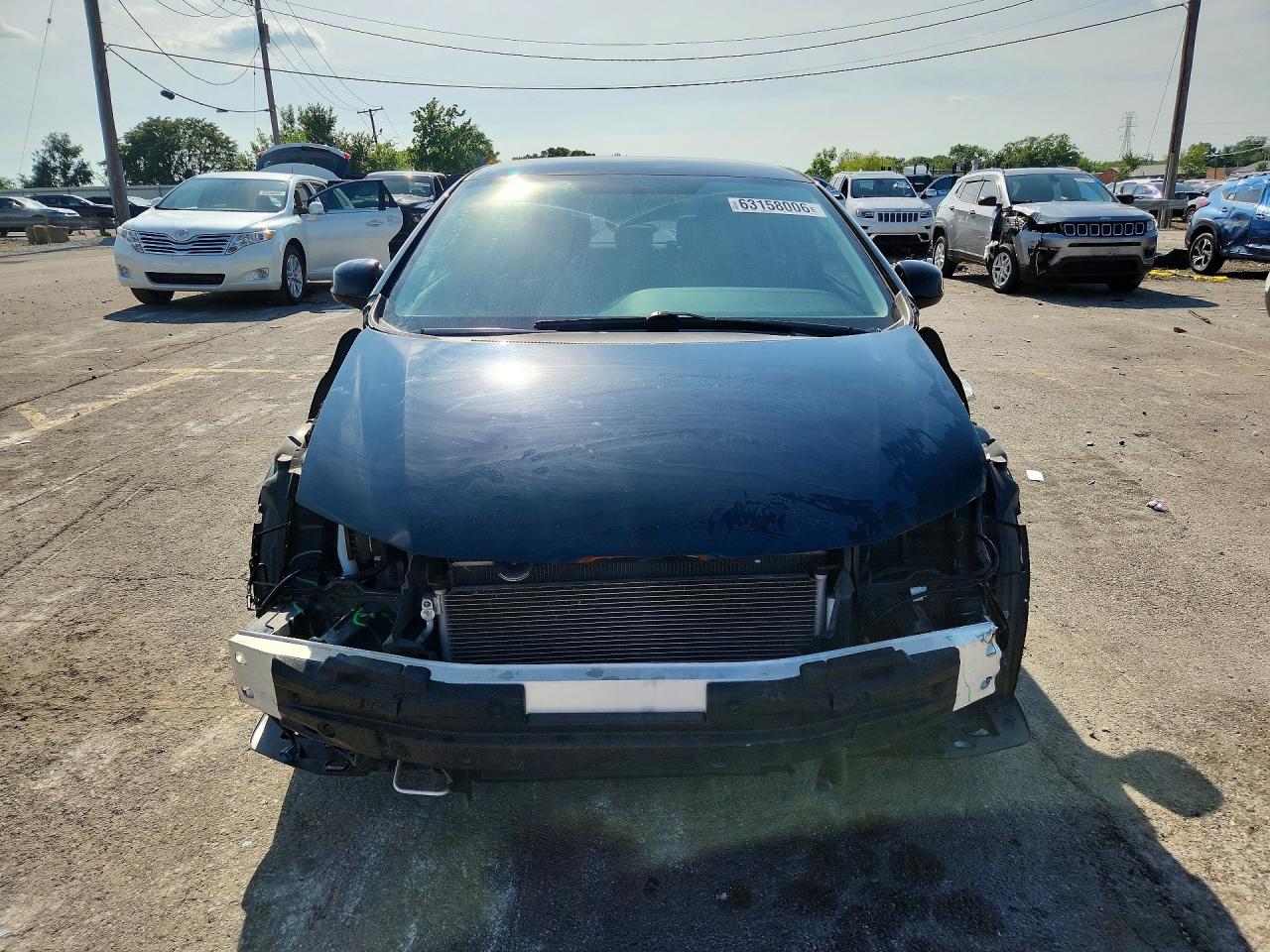 2013 Honda Civic Lx Black vin: 19XFB2F52DE051693