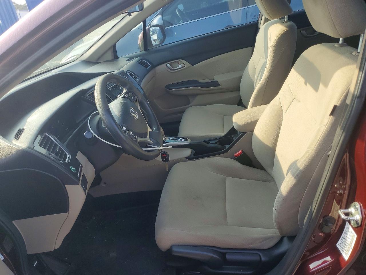 2013 Honda Civic Lx Maroon vin: 19XFB2F52DE052519