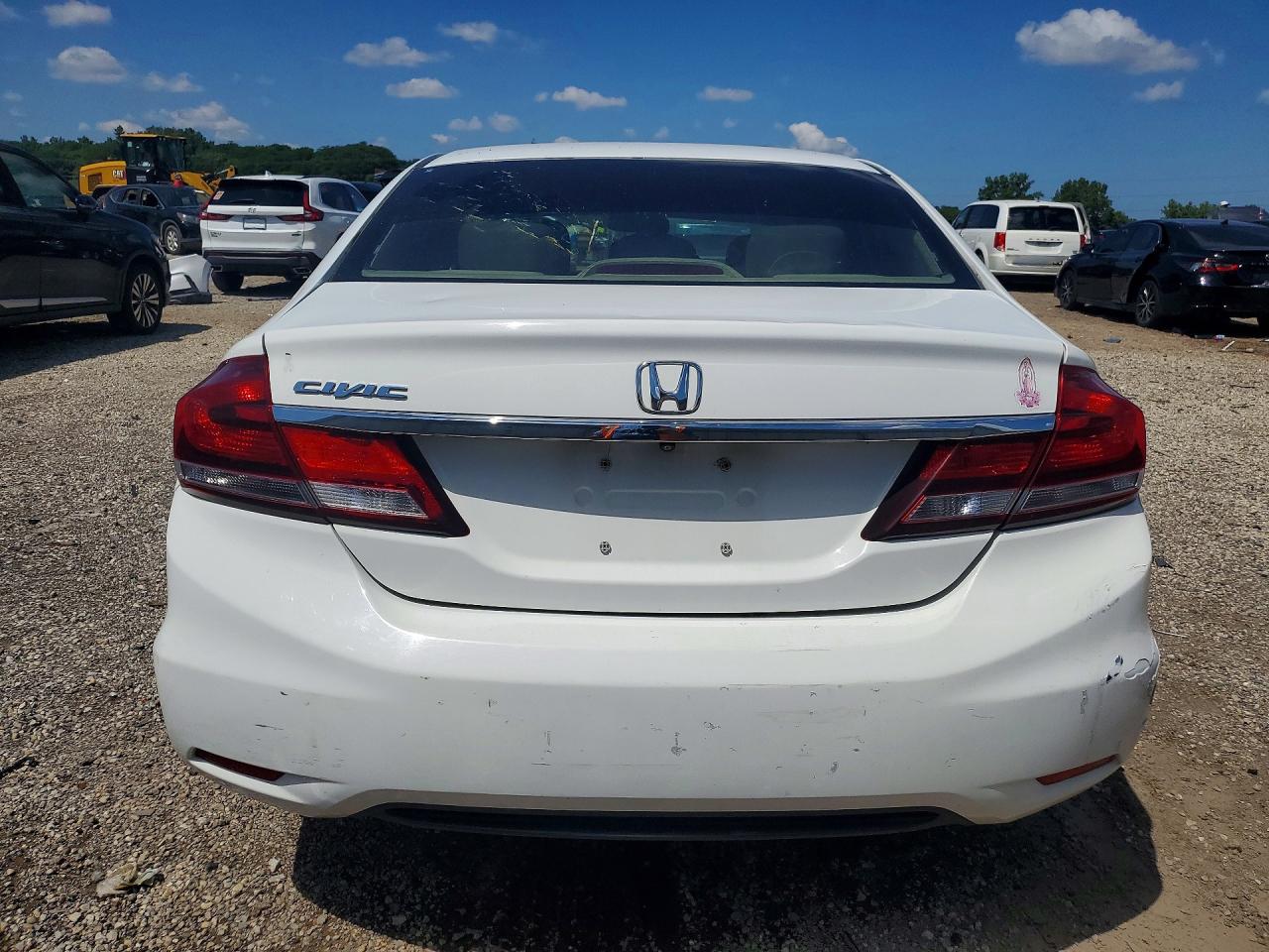 2013 Honda Civic Lx White vin: 19XFB2F52DE064668