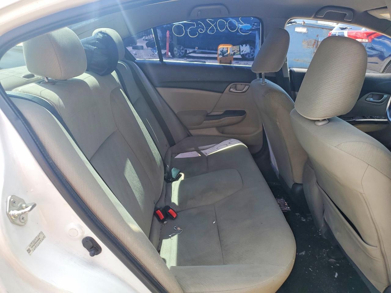 2013 Honda Civic Lx White vin: 19XFB2F52DE064668