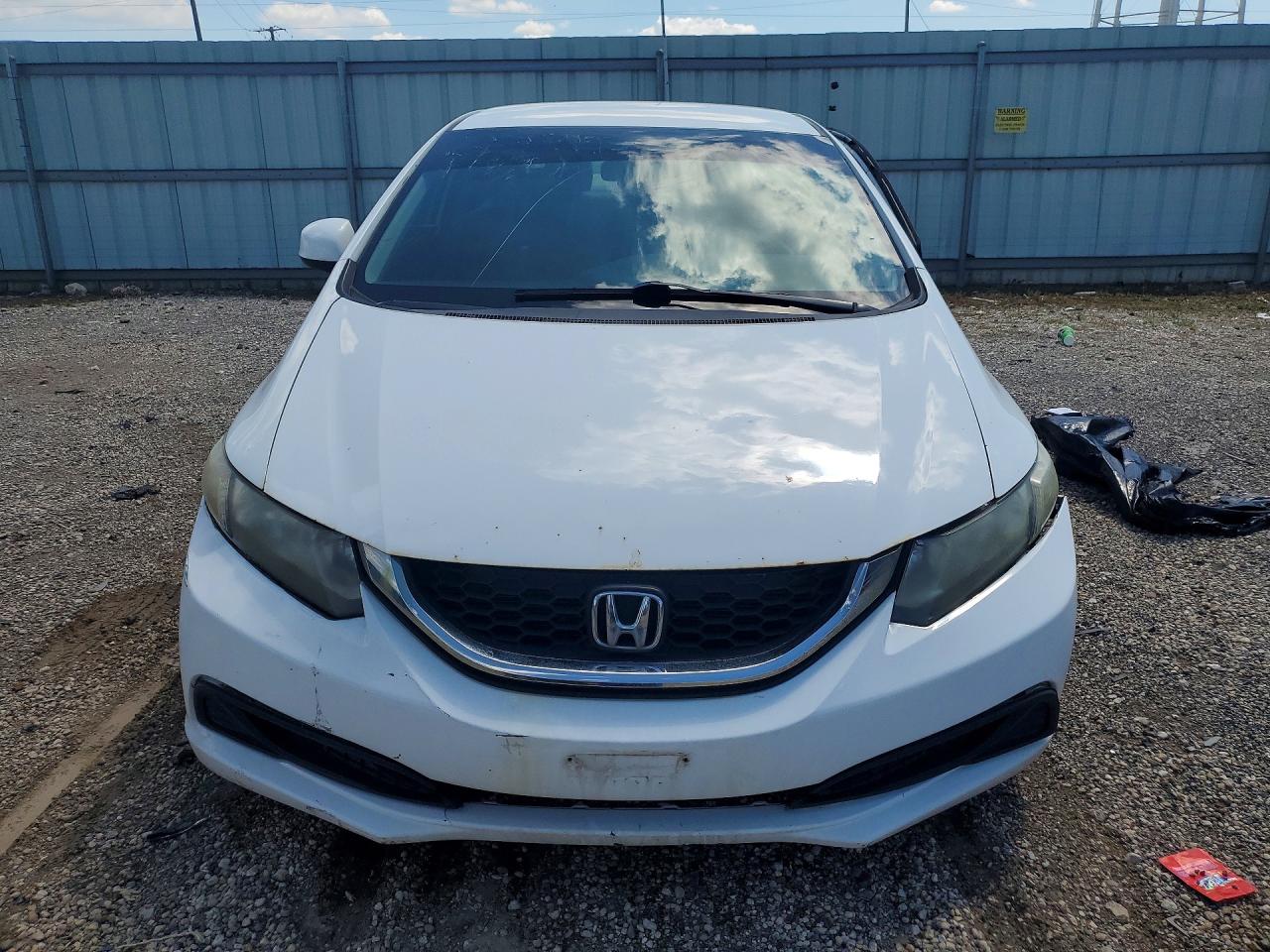 2013 Honda Civic Lx White vin: 19XFB2F52DE064668
