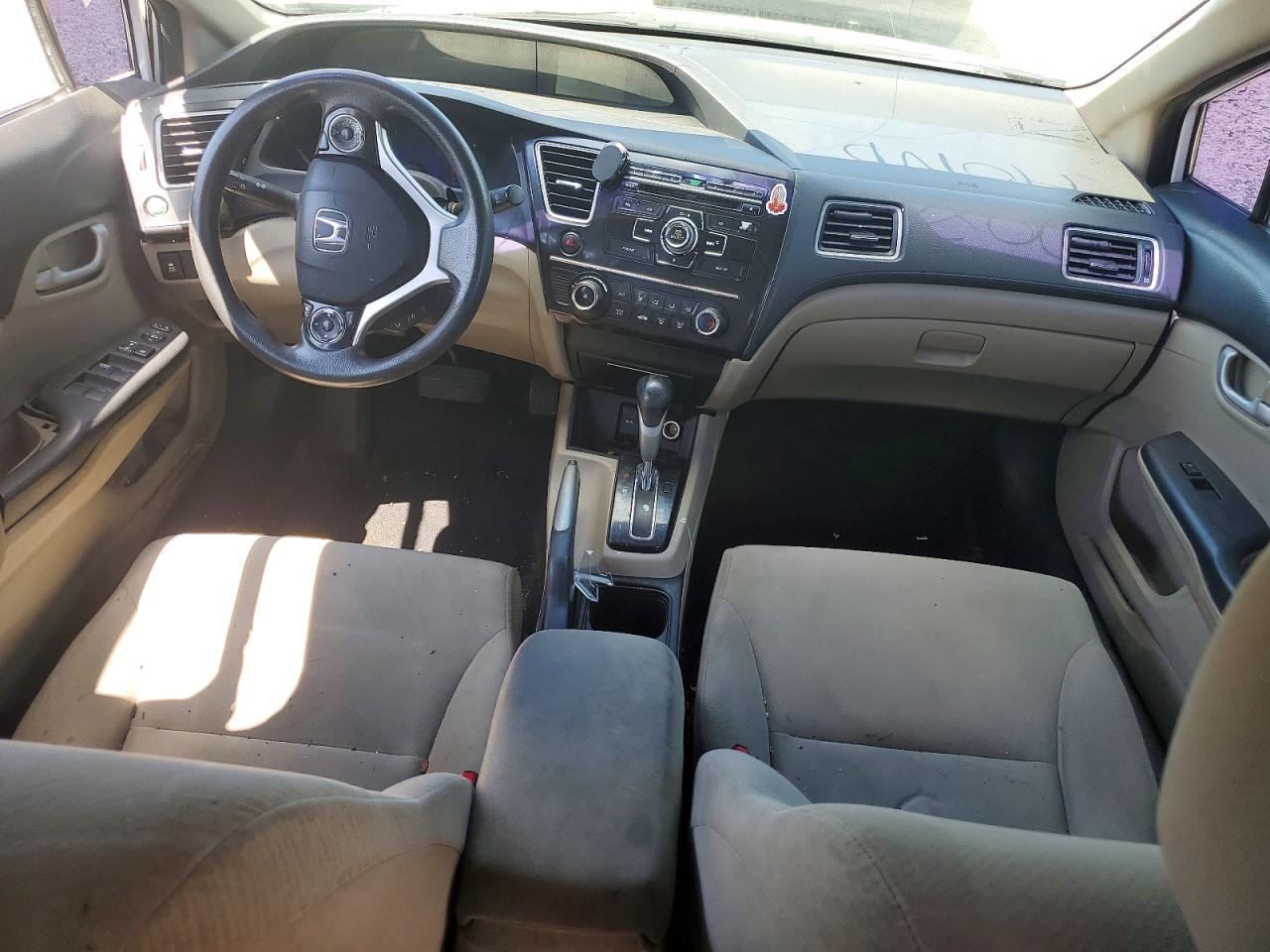 2013 Honda Civic Lx White vin: 19XFB2F52DE064668