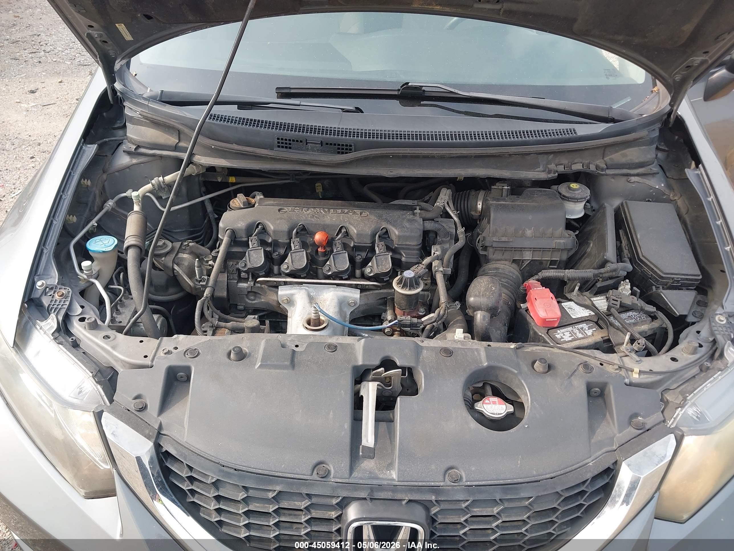2013 Honda Civic Lx Gray vin: 19XFB2F52DE066534