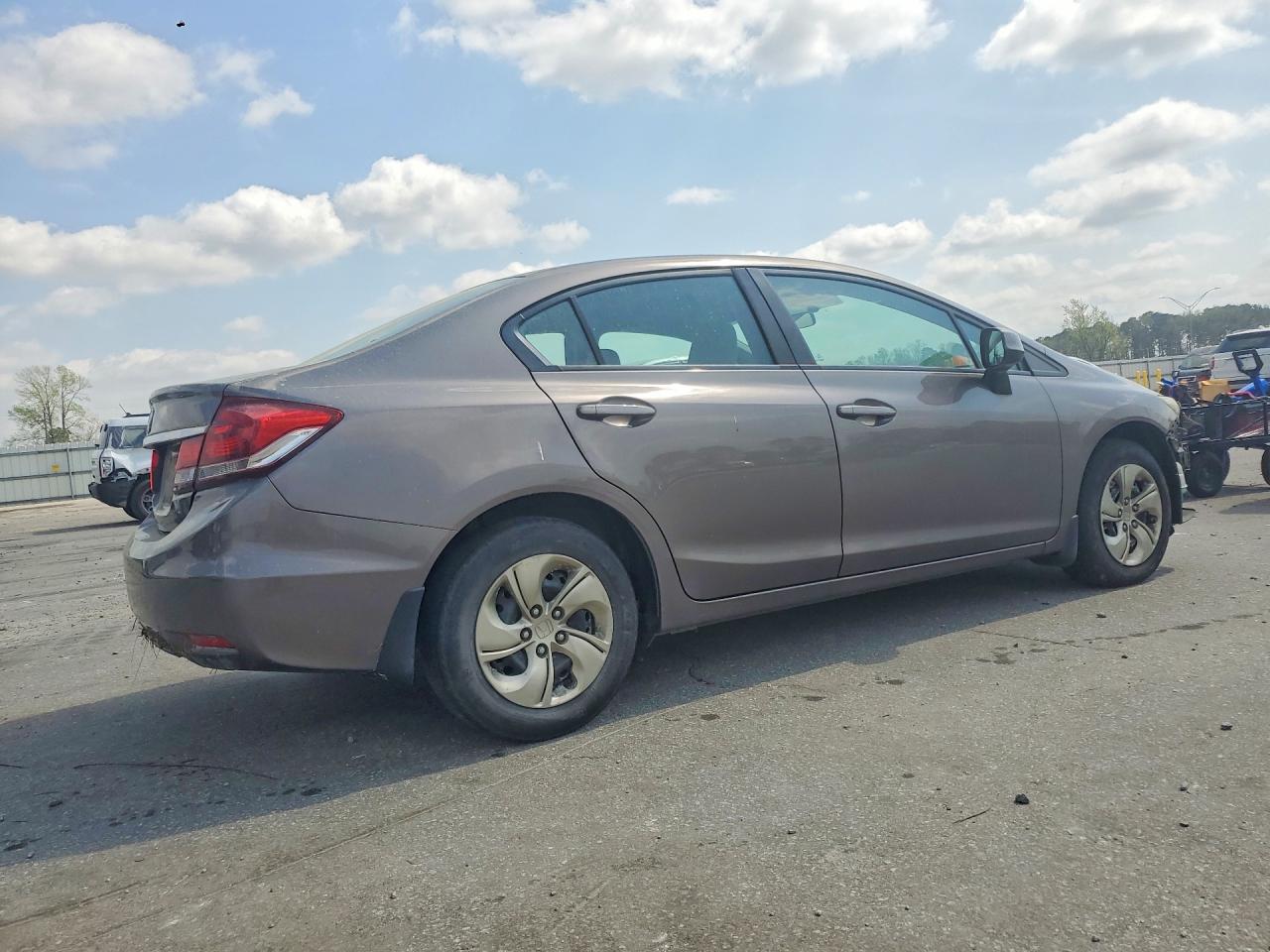 2013 Honda Civic Lx Gray vin: 19XFB2F52DE091546