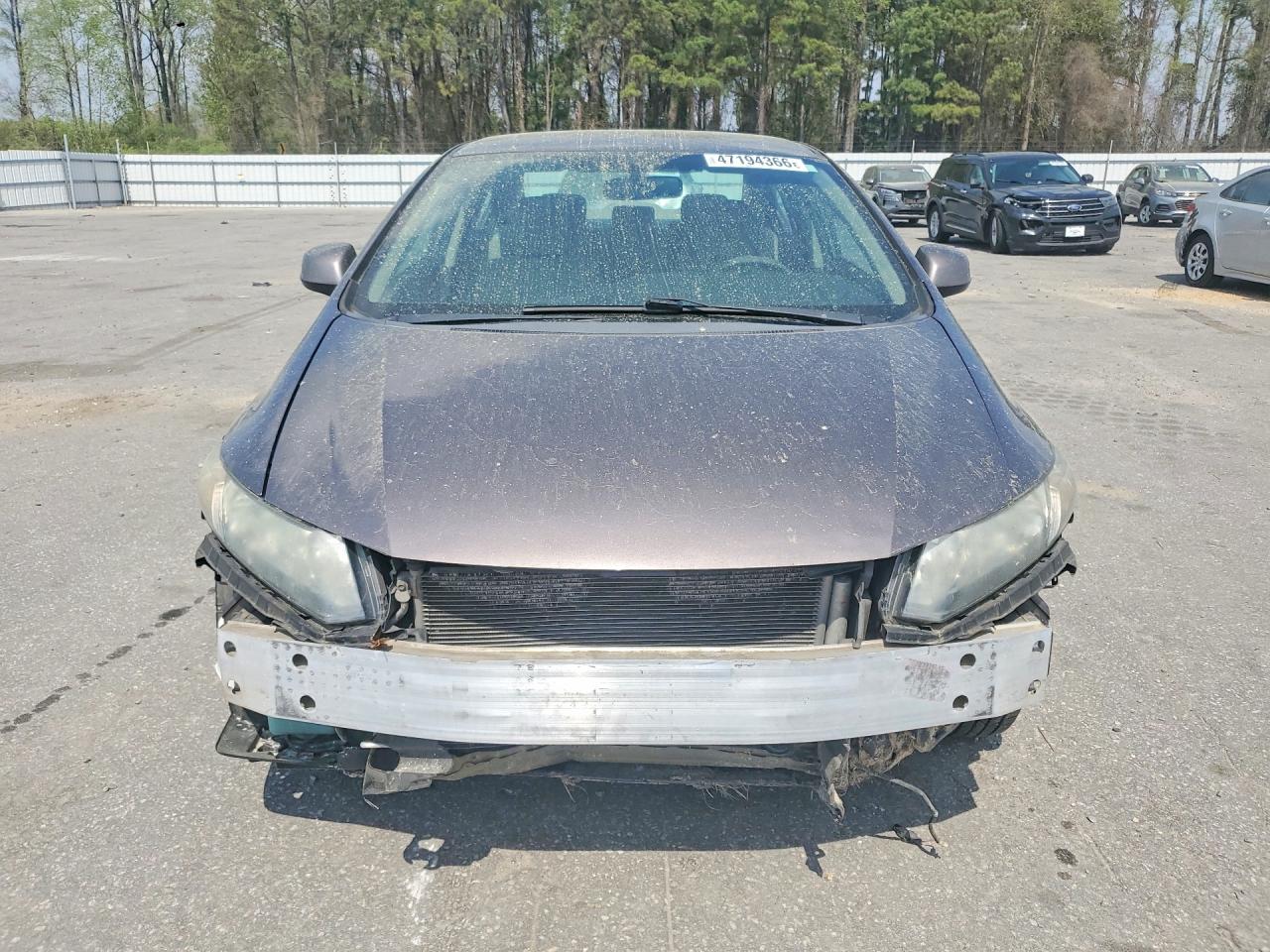 2013 Honda Civic Lx Gray vin: 19XFB2F52DE091546