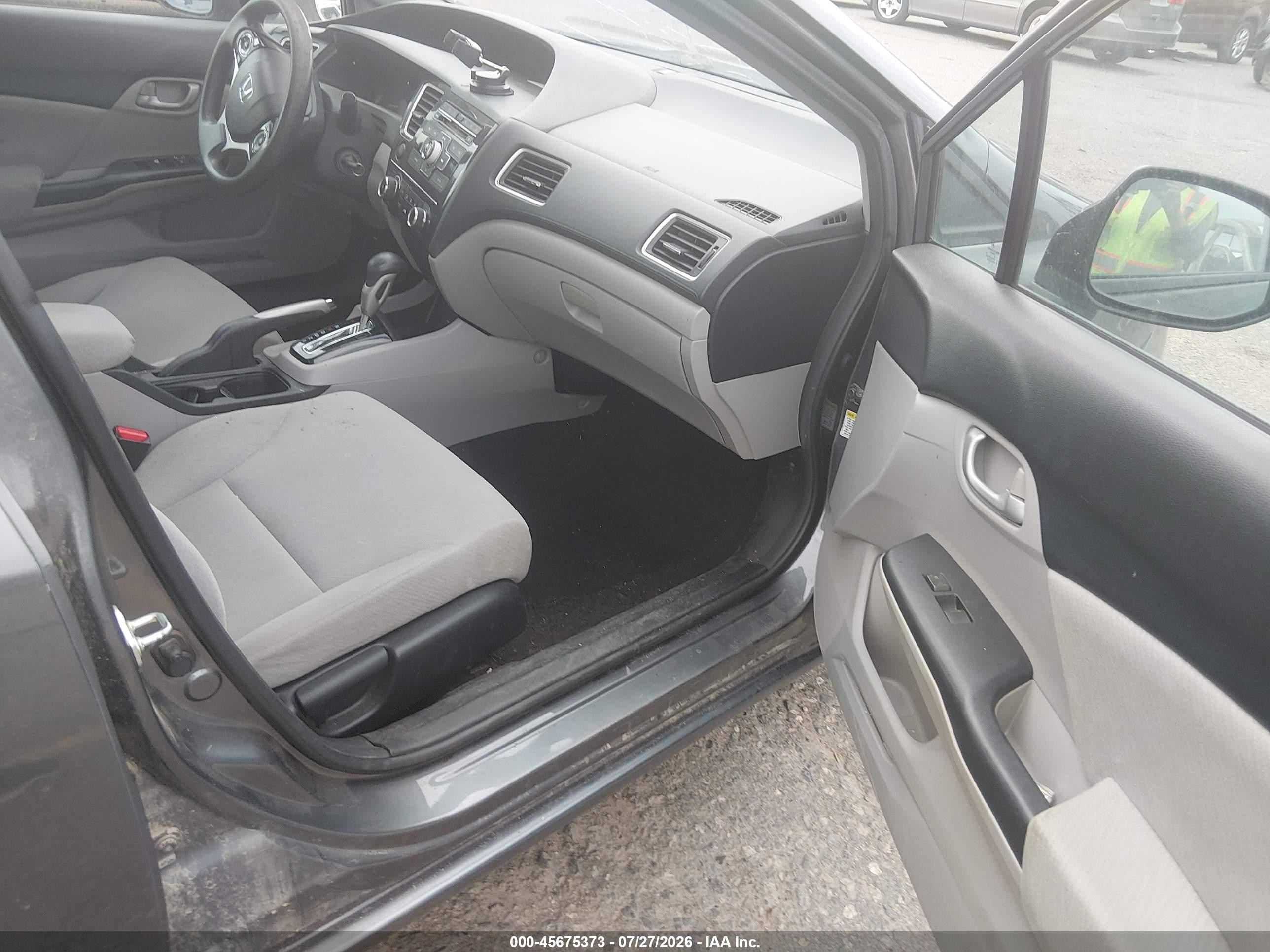 2013 Honda Civic Lx Серый vin: 19XFB2F52DE093412