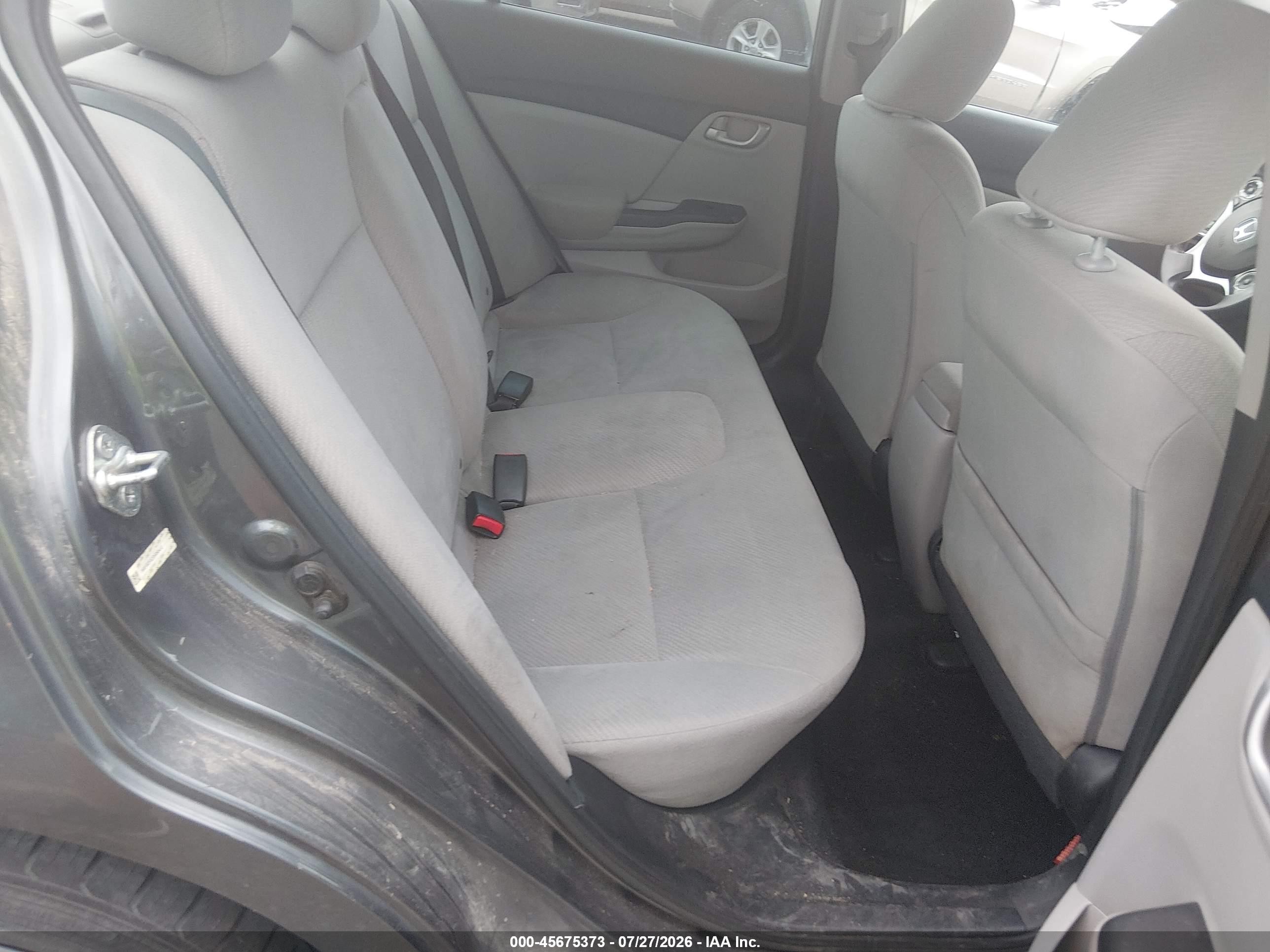 2013 Honda Civic Lx Серый vin: 19XFB2F52DE093412