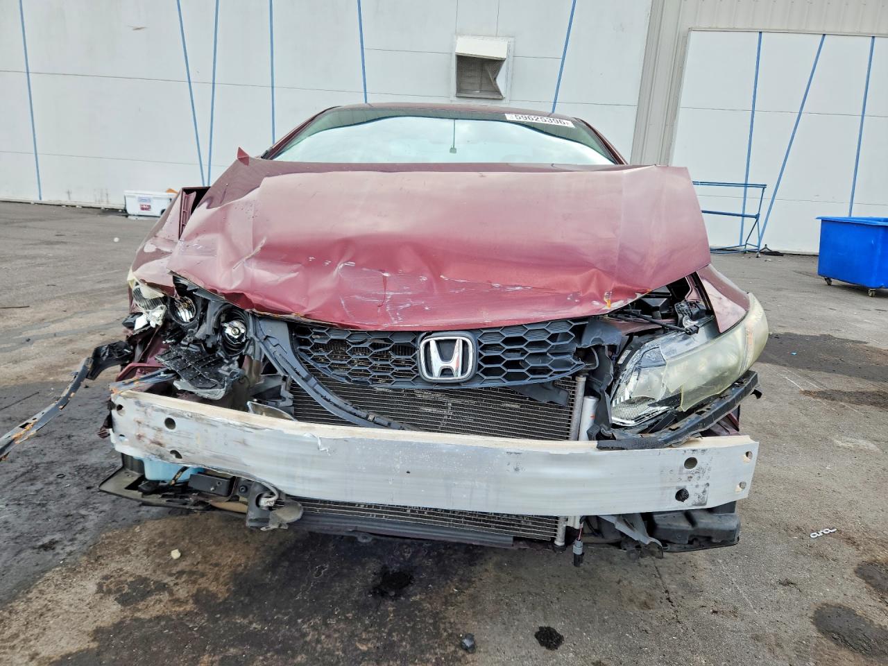 2013 Honda Civic Lx Burgundy vin: 19XFB2F52DE096780