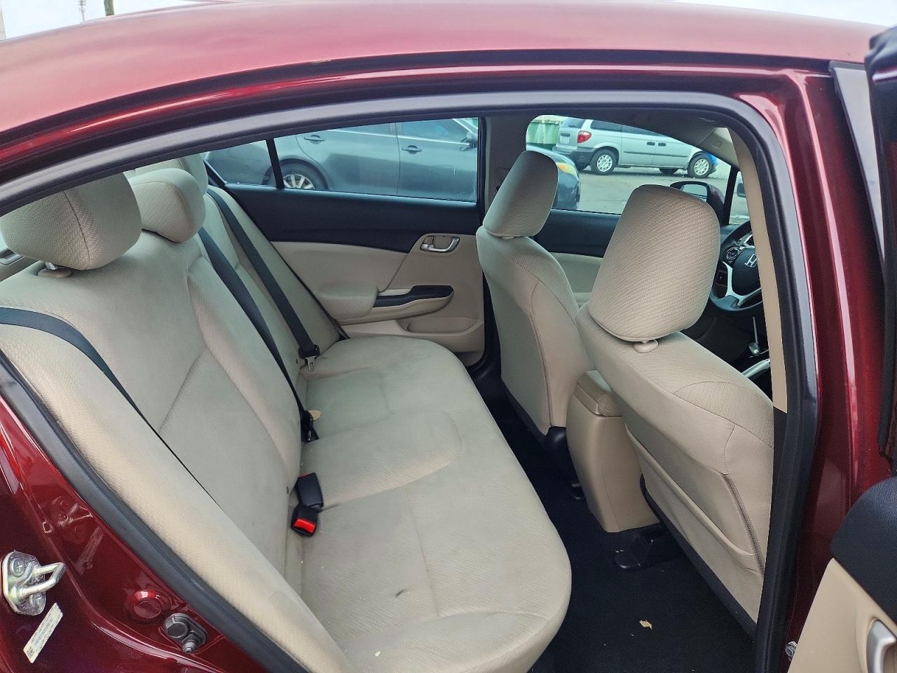 2013 Honda Civic Lx Burgundy vin: 19XFB2F52DE096780