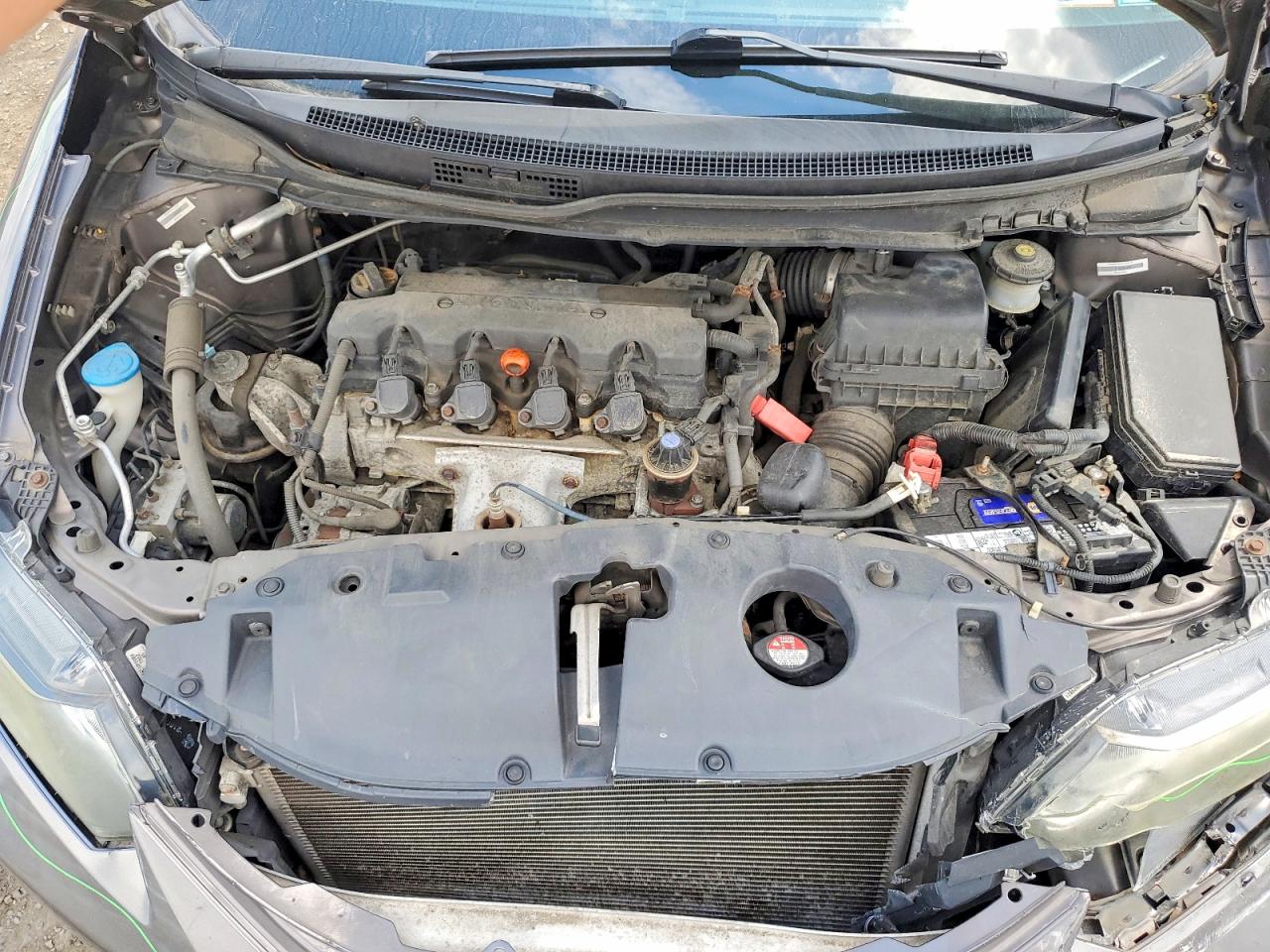 2013 Honda Civic Lx Gray vin: 19XFB2F52DE203293