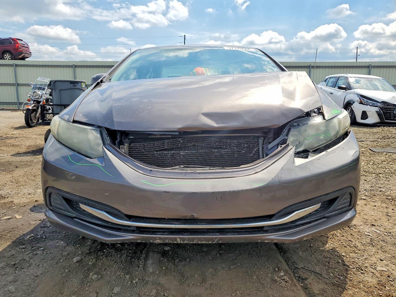 2013 Honda Civic Lx Gray vin: 19XFB2F52DE203293