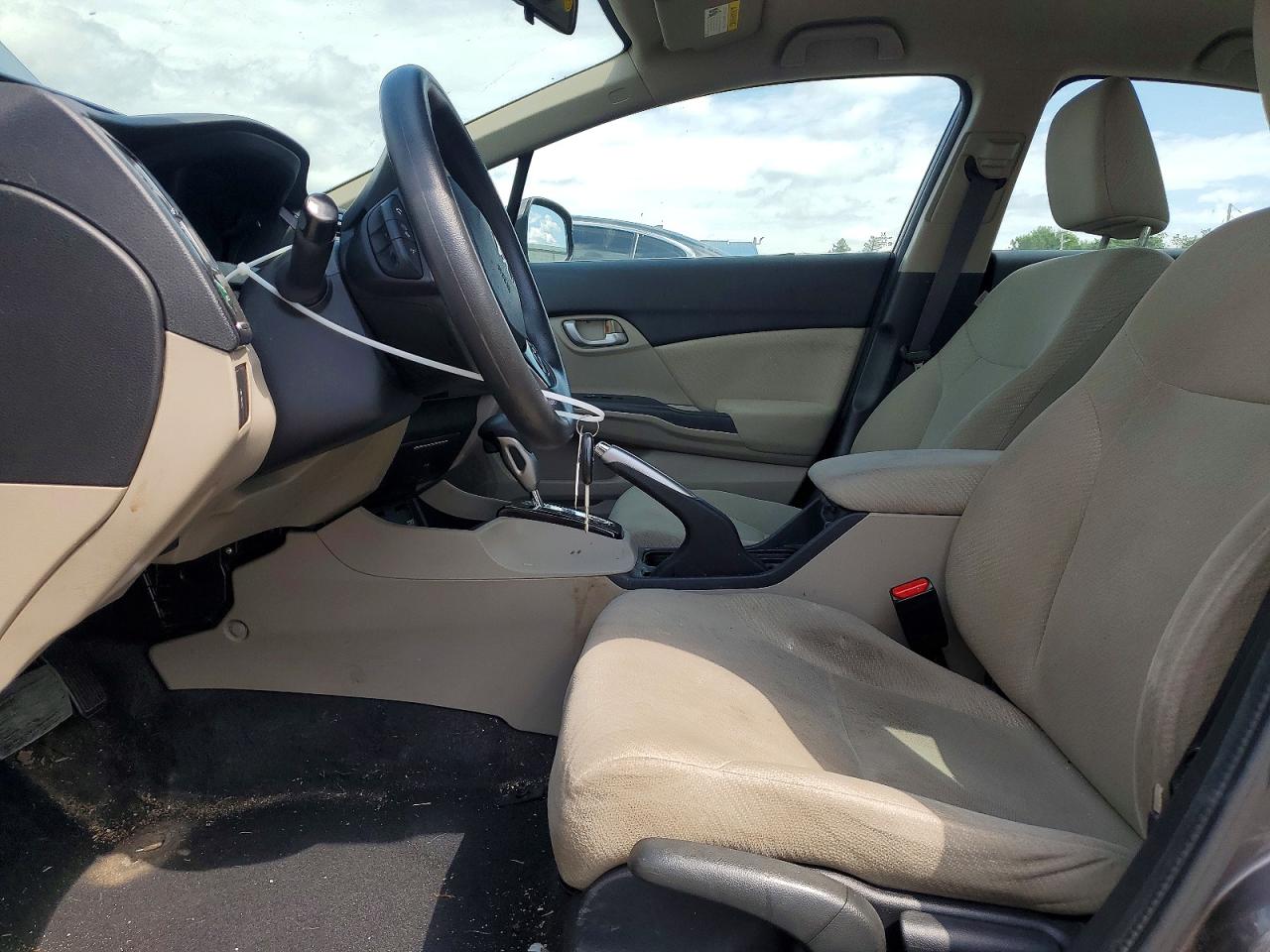 2013 Honda Civic Lx Gray vin: 19XFB2F52DE203293