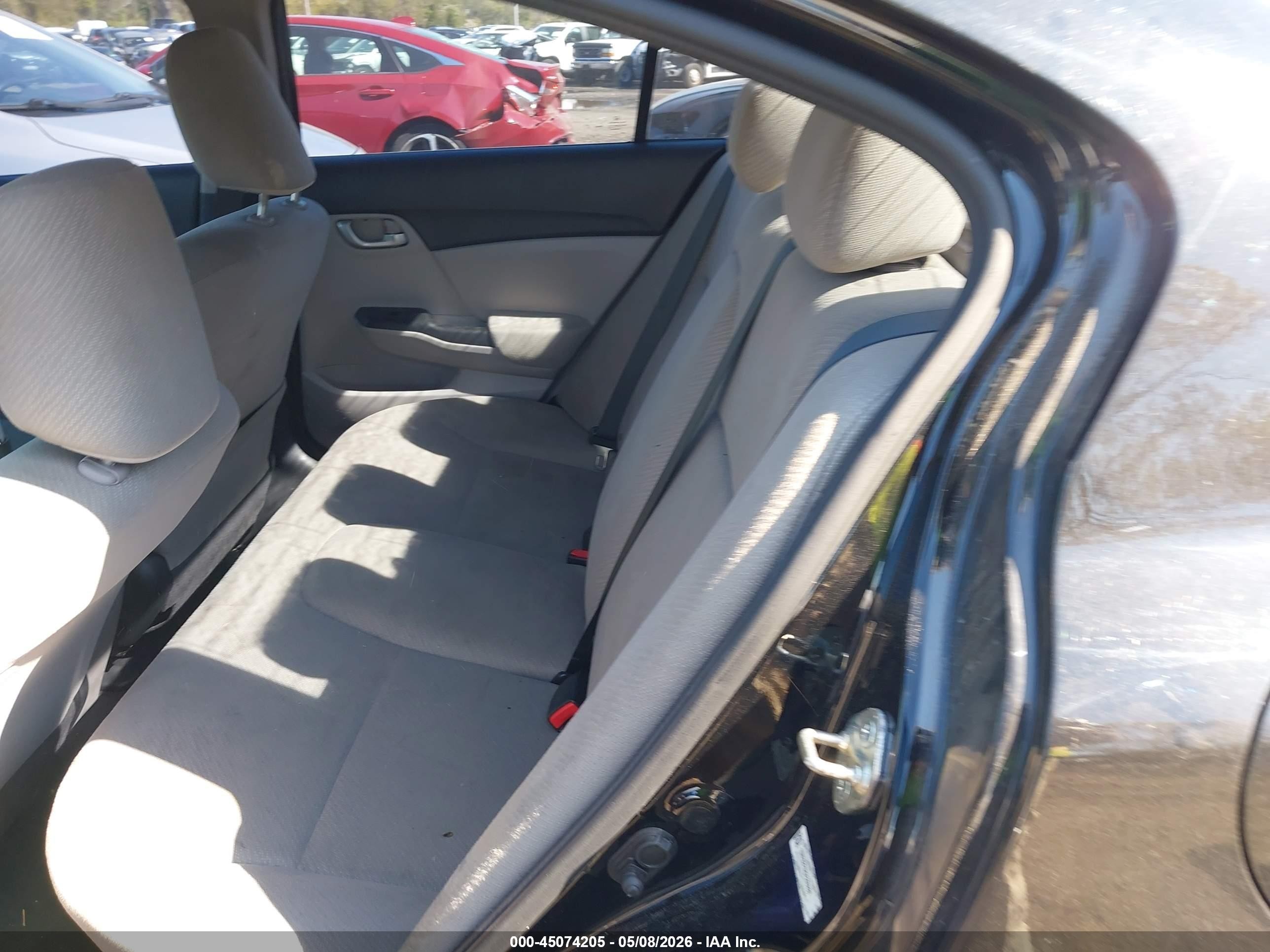 2013 Honda Civic Lx Black vin: 19XFB2F52DE205898