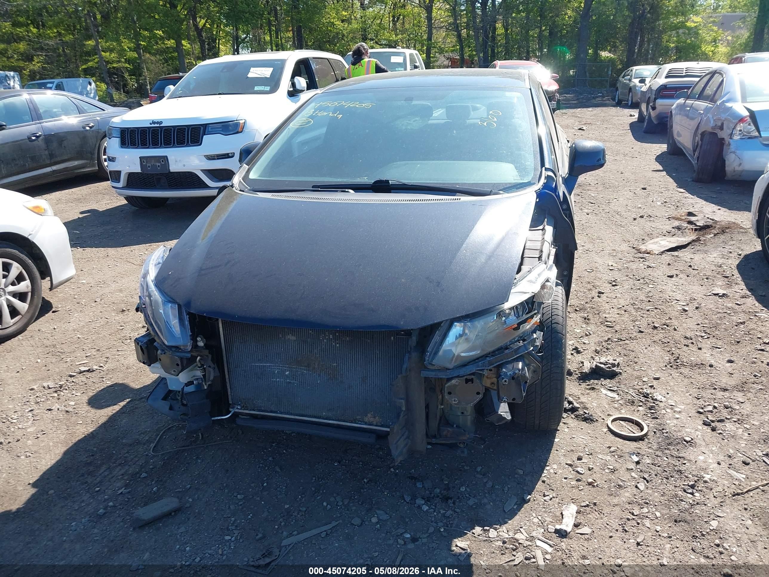2013 Honda Civic Lx Black vin: 19XFB2F52DE205898