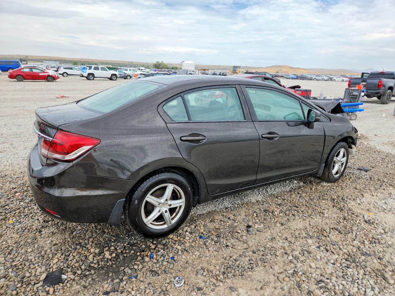 2013 Honda Civic Lx Black vin: 19XFB2F52DE208459