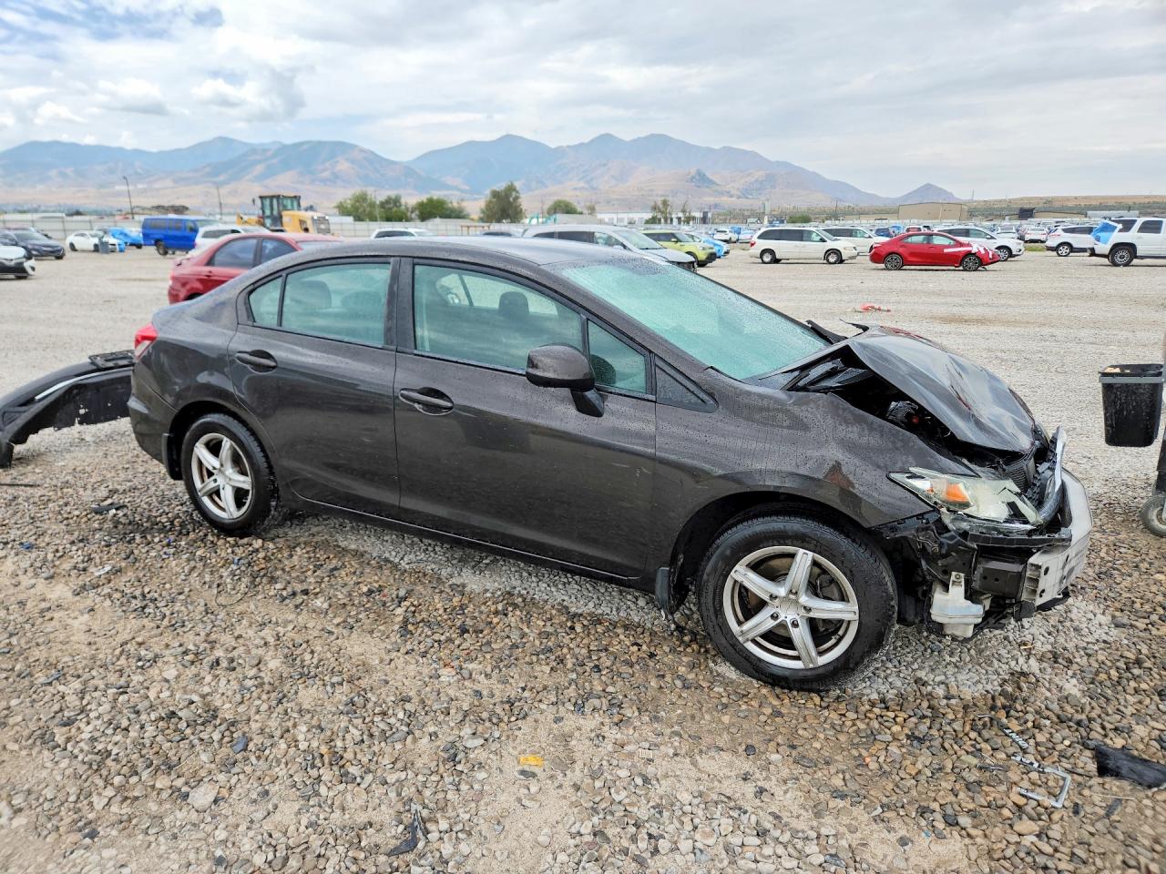 2013 Honda Civic Lx Black vin: 19XFB2F52DE208459