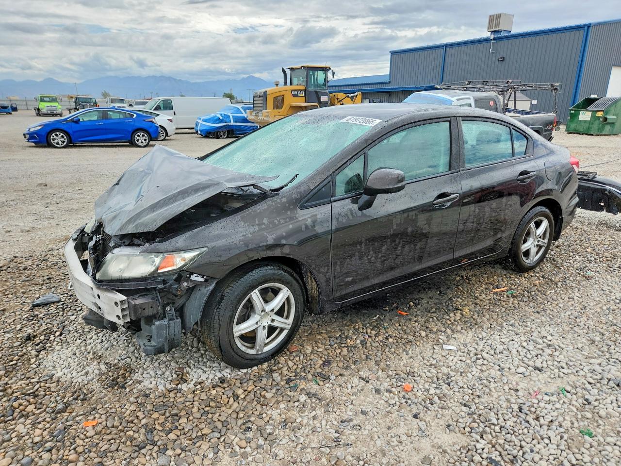 2013 Honda Civic Lx Black vin: 19XFB2F52DE208459